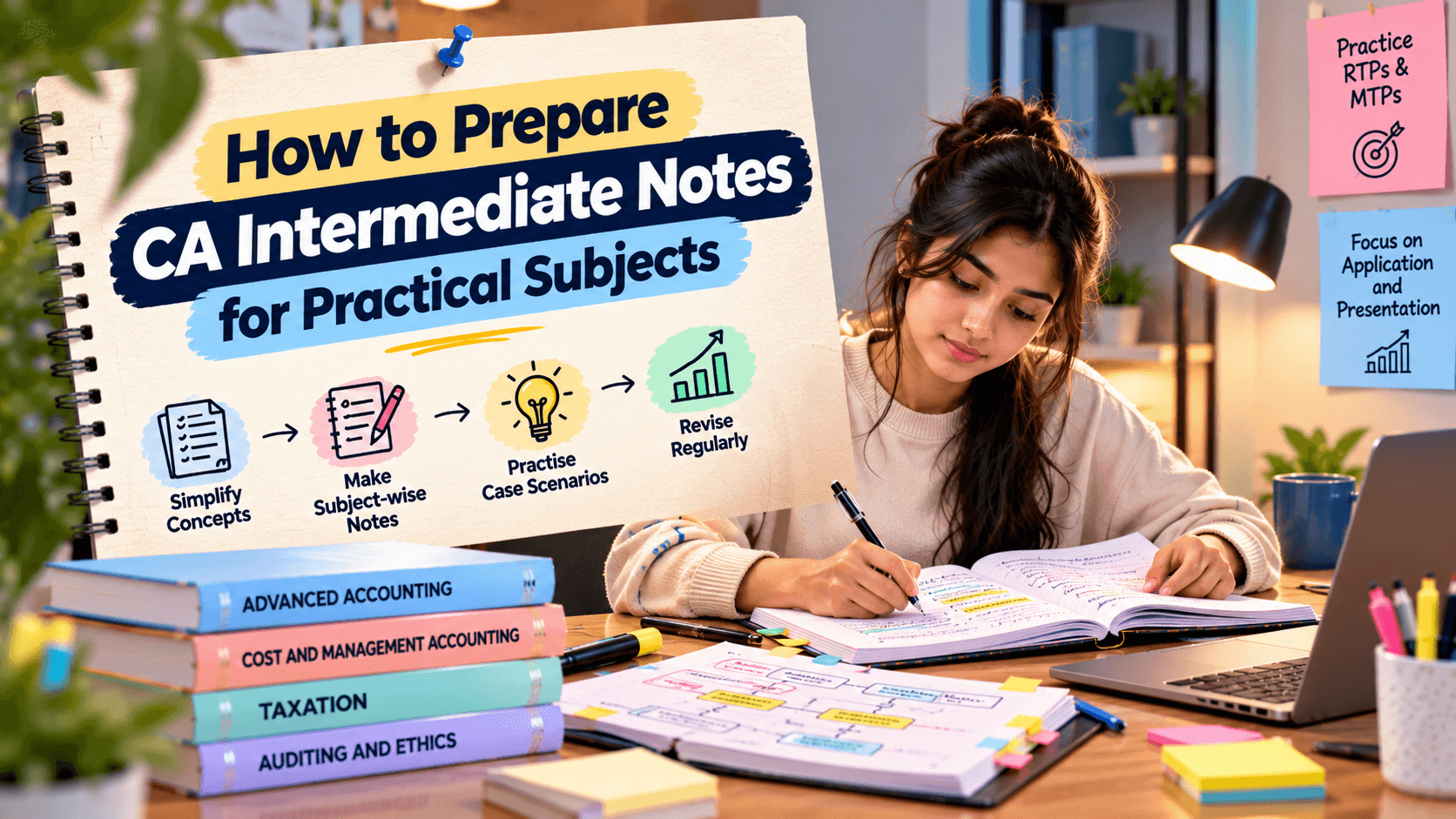 How to Prepare CA Intermediate Notes for Practical Subjects