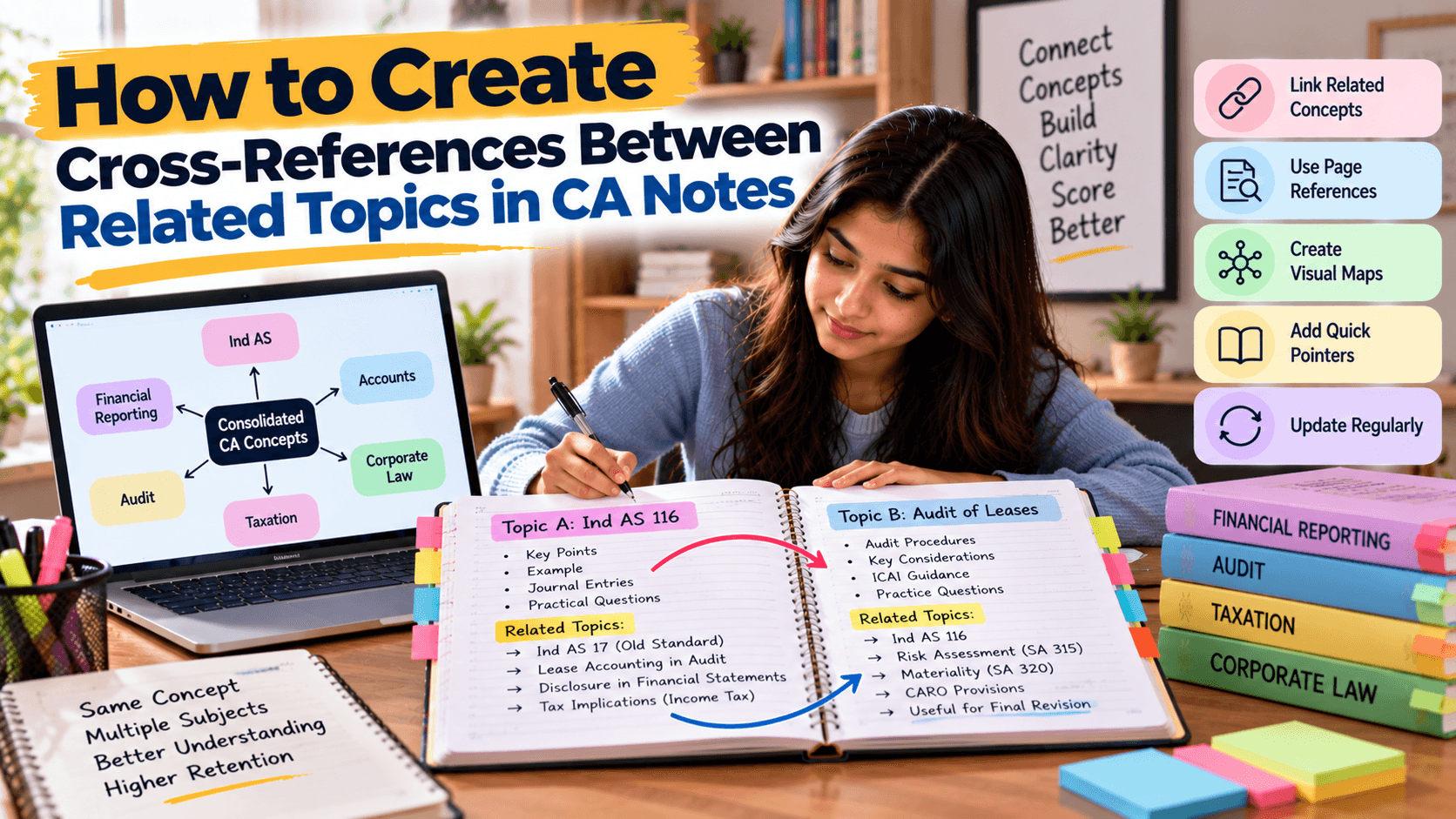 How to Create Cross-References Between Related Topics in CA Notes