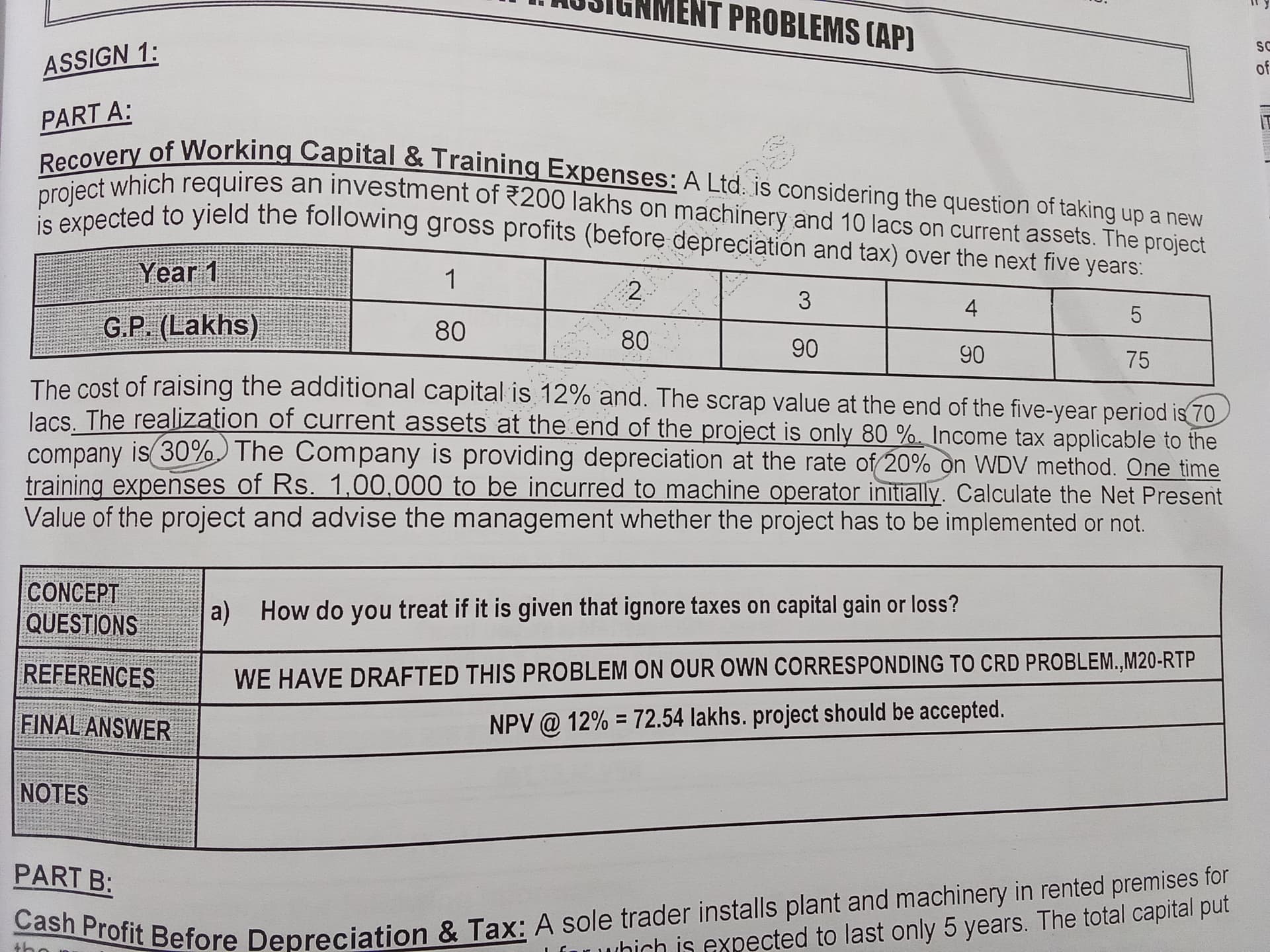 Image attached to the doubt: If there any chance to get answer for this question