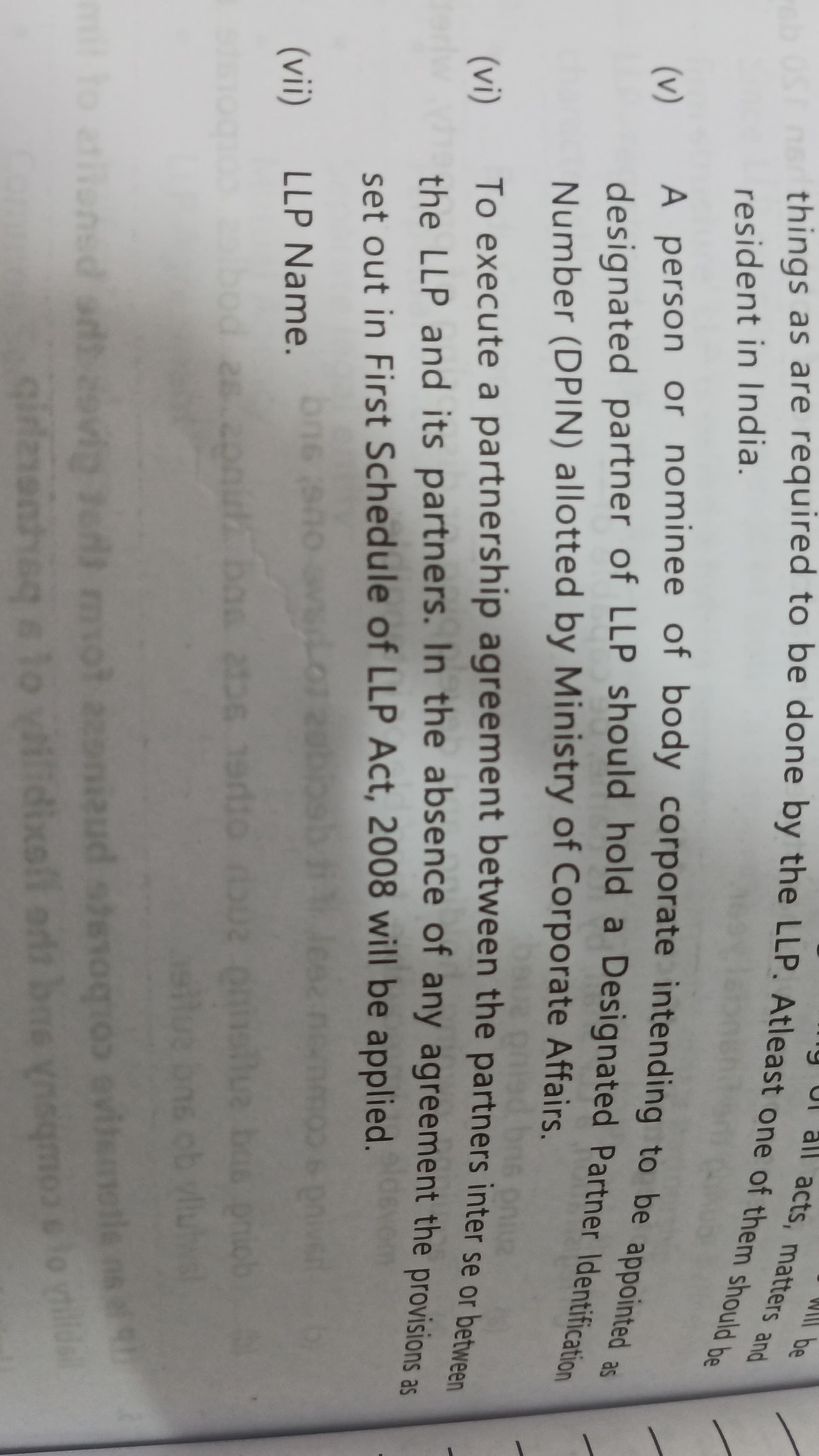 Image attached to the doubt: In the 6th point first line what does 'inter se' mean? Is it a error?