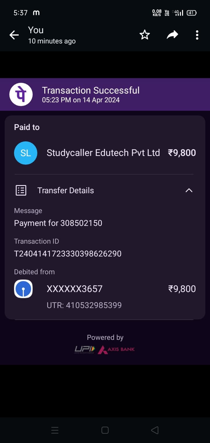 Image attached to the doubt: Sir, I'm purchase batch yesterday but not unlock yet