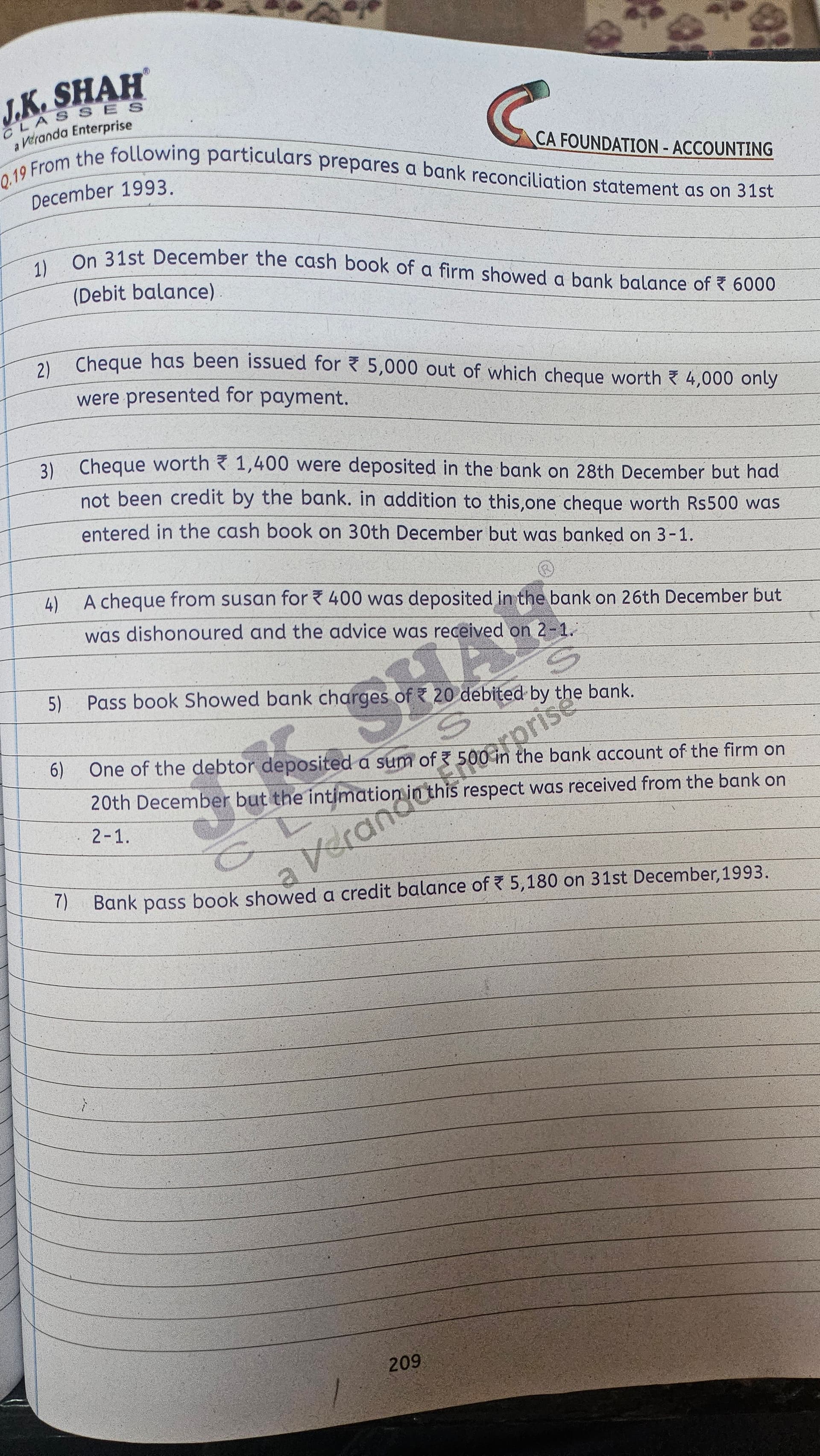 Image attached to the doubt: What was the BRS Statement