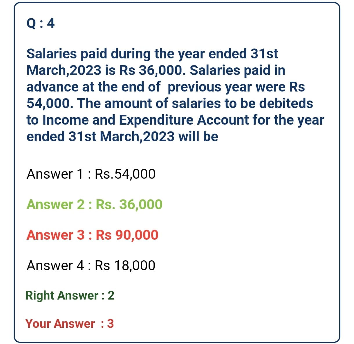 Image attached to the doubt: Why did the salaries paid in advance at the end of previous year was not…