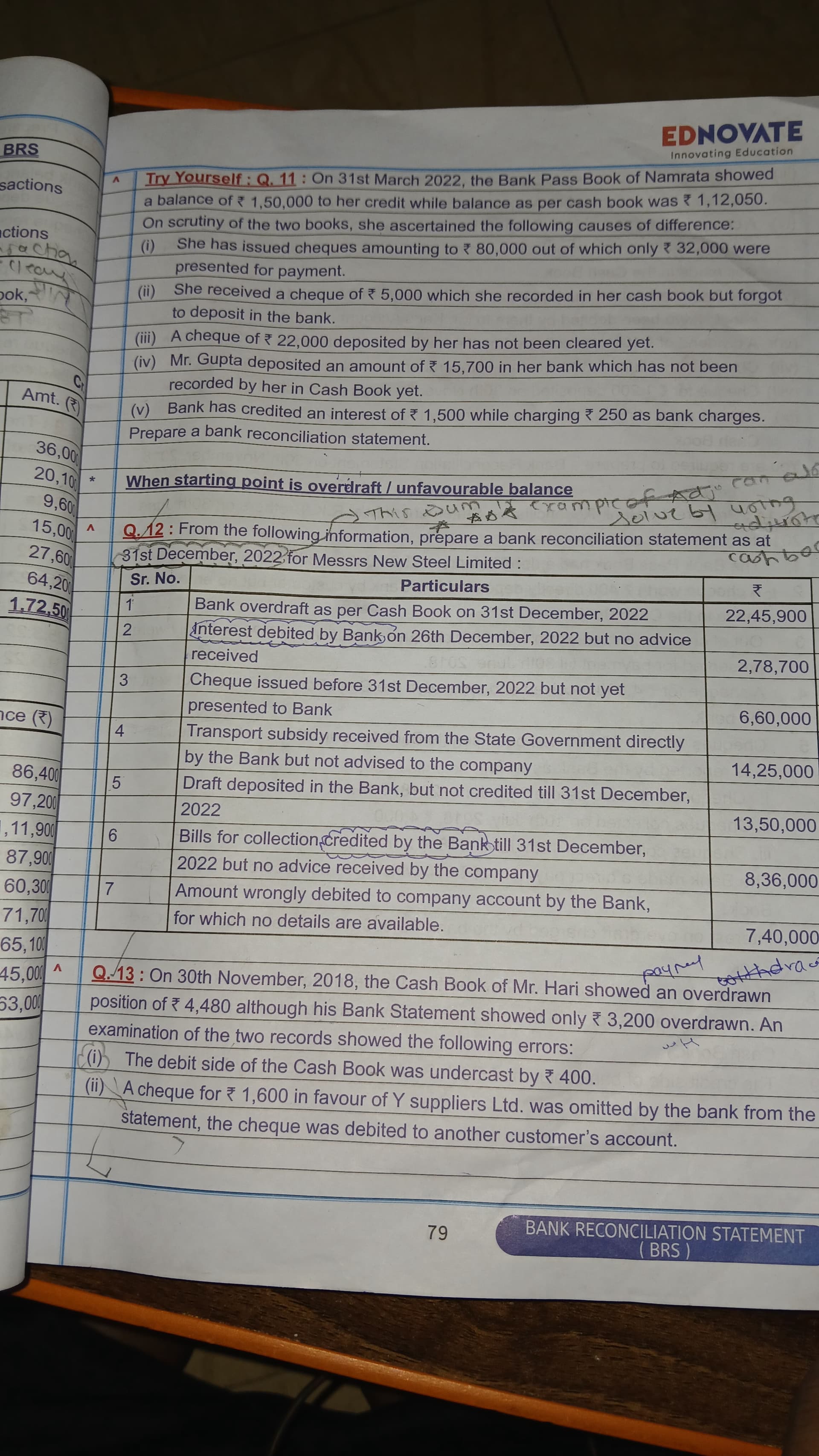 Image attached to the doubt: What is answer of question no 12