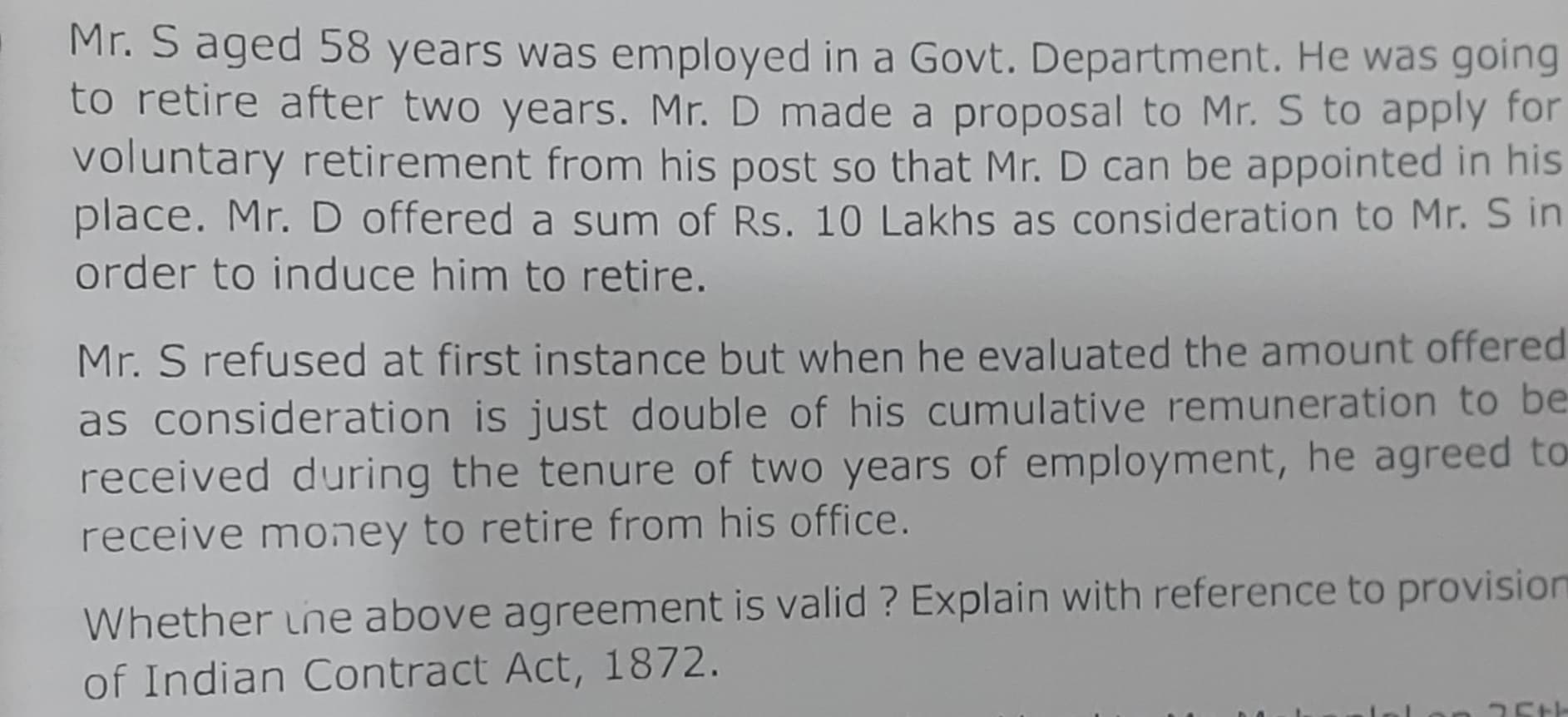 Image attached to the doubt: Ch-2 unit 1/2/3 CA foundation Can anyone help me to solve this case study ?