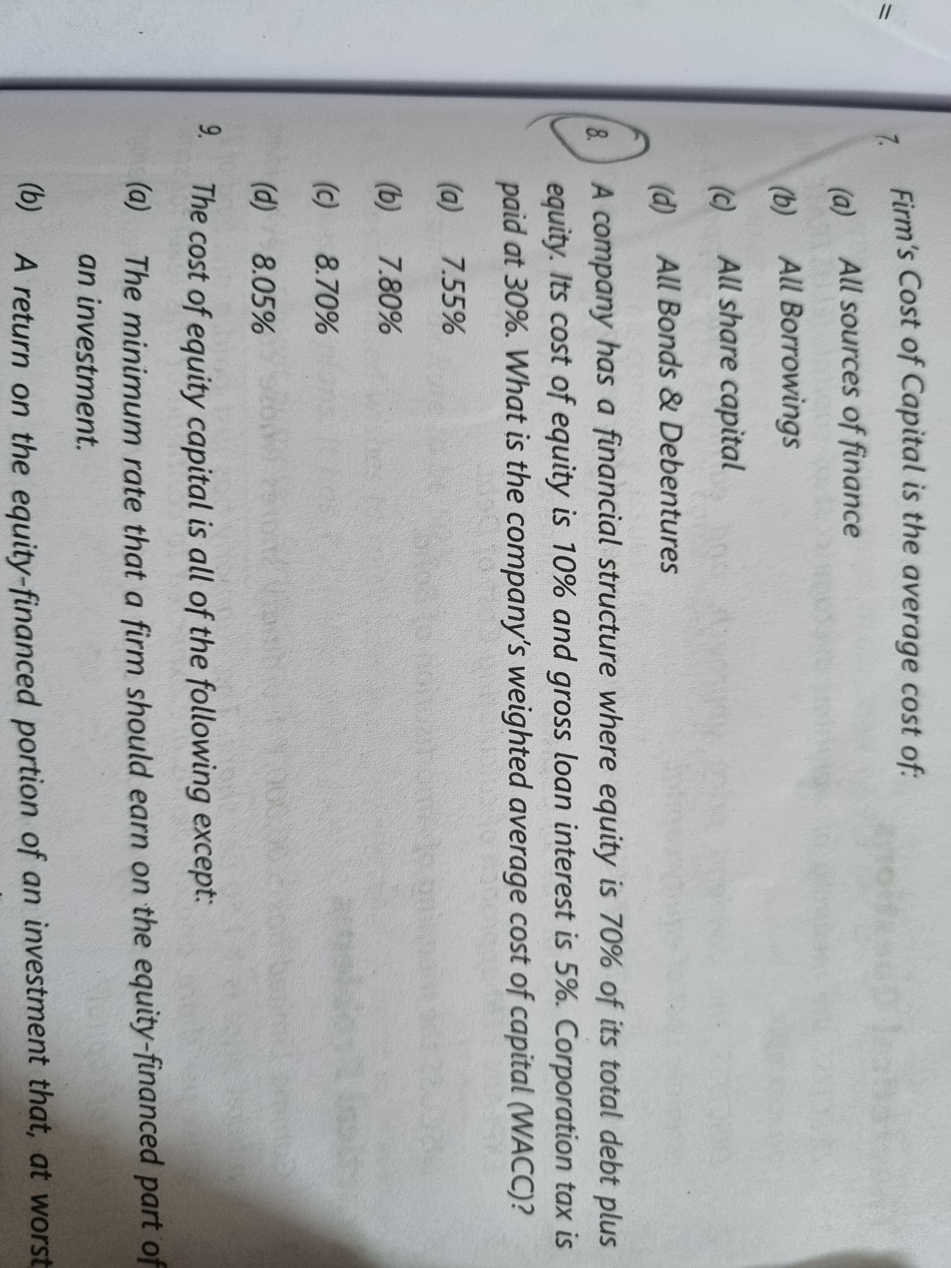 Image attached to the doubt: Can someone solve this mcq no.8