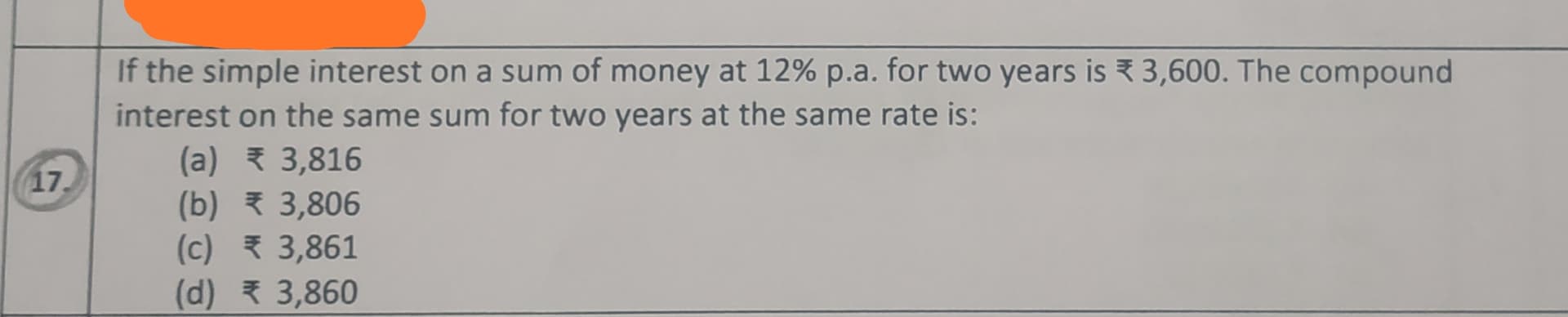 Image attached to the doubt: Chapter - Time Value of Money ( Compound Interest ) Basic Maths .