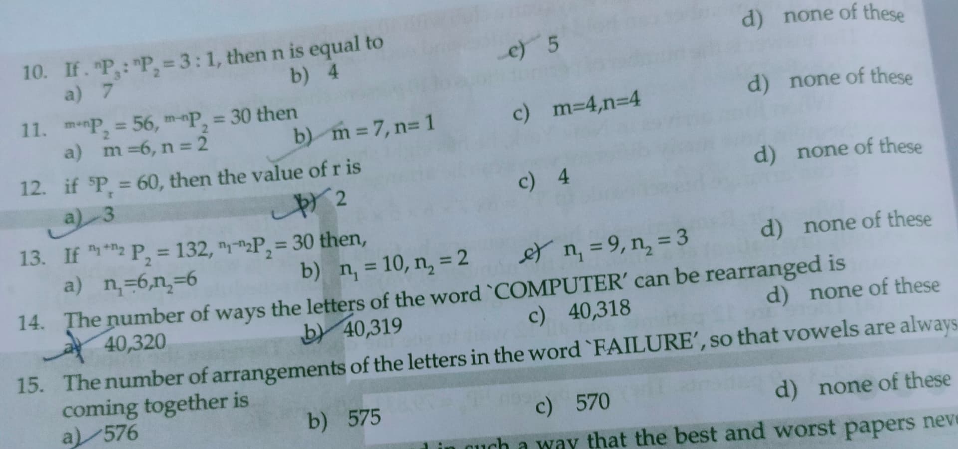 Image attached to the doubt: What will be the right ans of number Q14 ?? In book it's given option B .But…