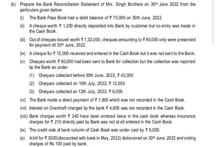 Image attached to the doubt: In point 5 rs42000, 12000 and 6000,How will this amount be adjusted in BRS!…