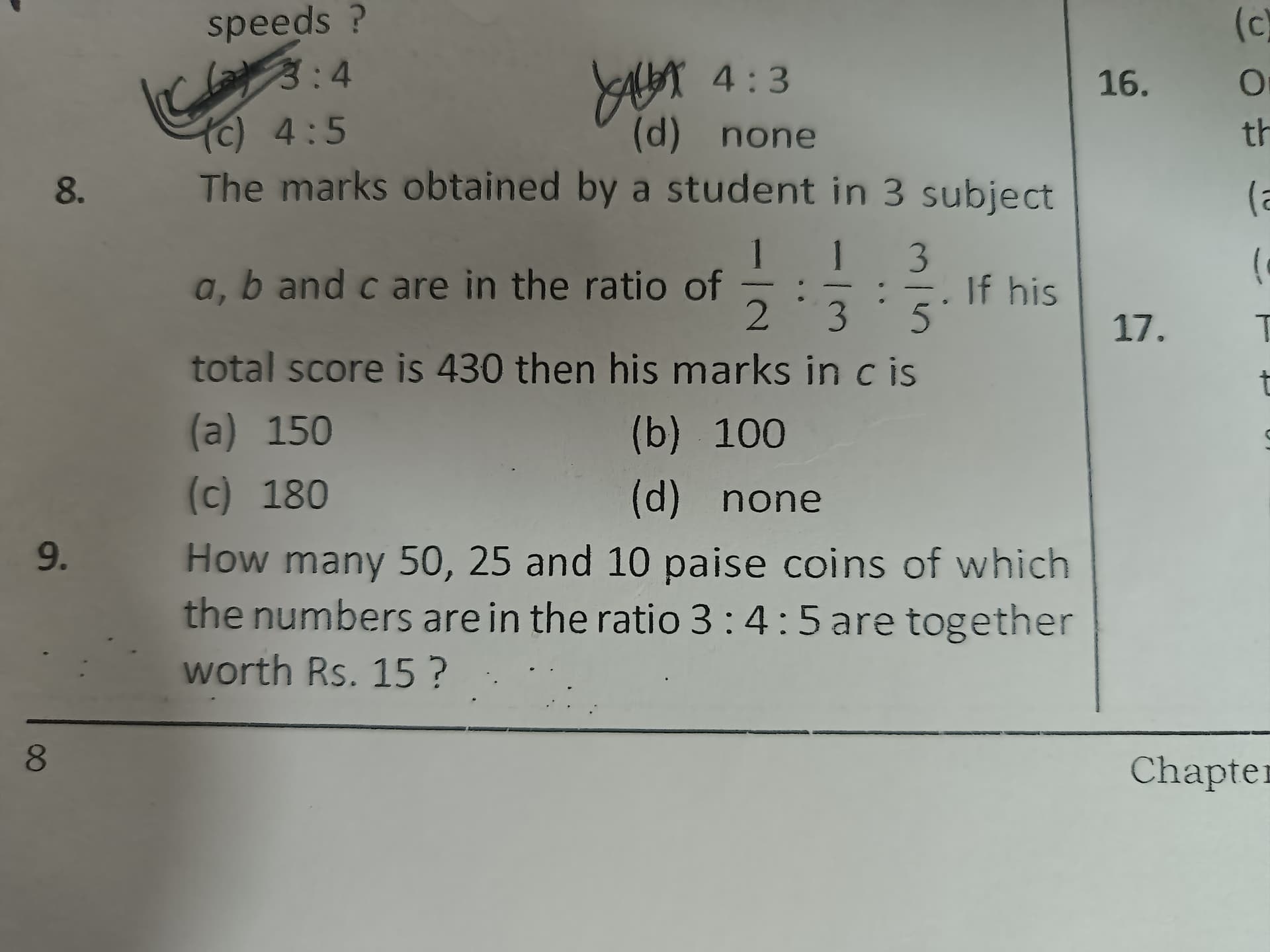 Image attached to the doubt: Help me to solve Q no. 8