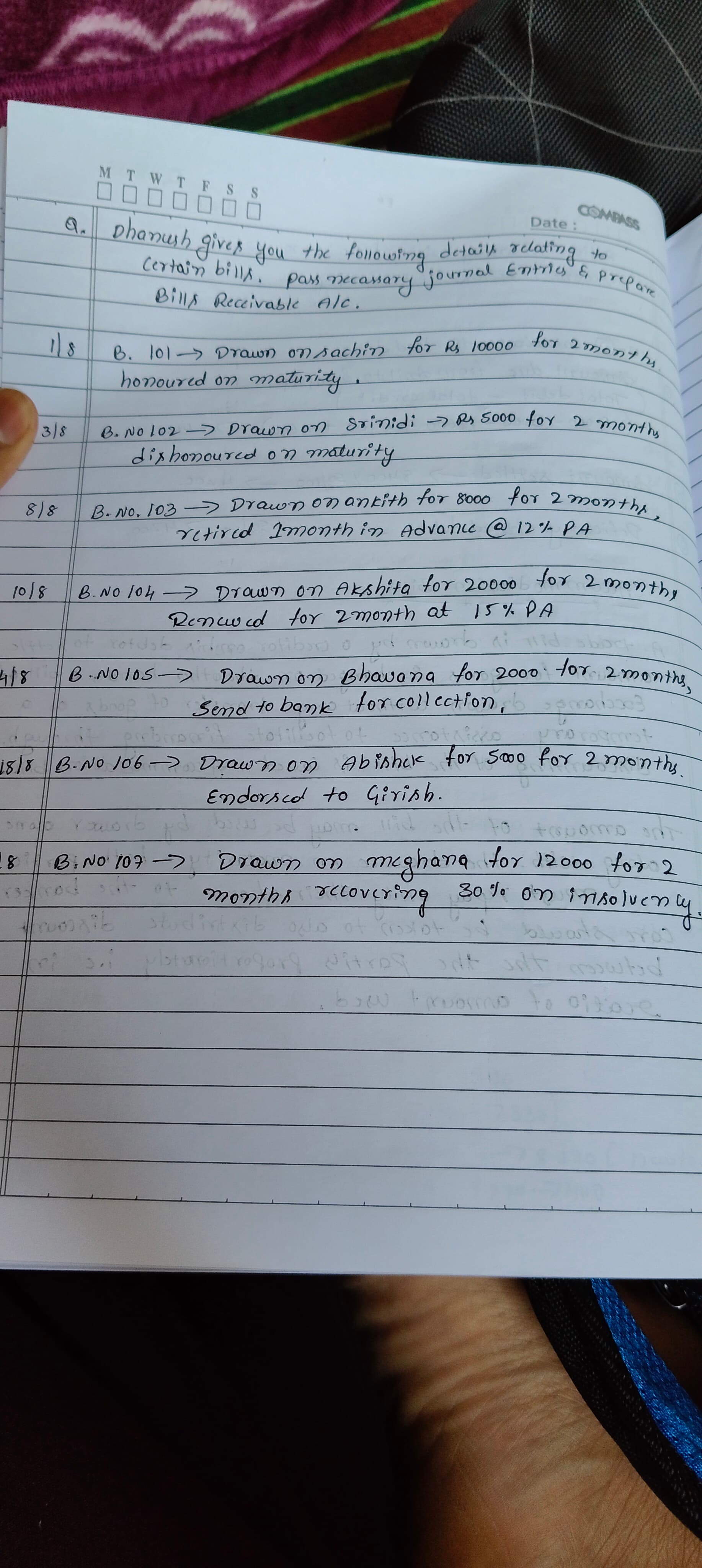 Image attached to the doubt: I want answer to this problem