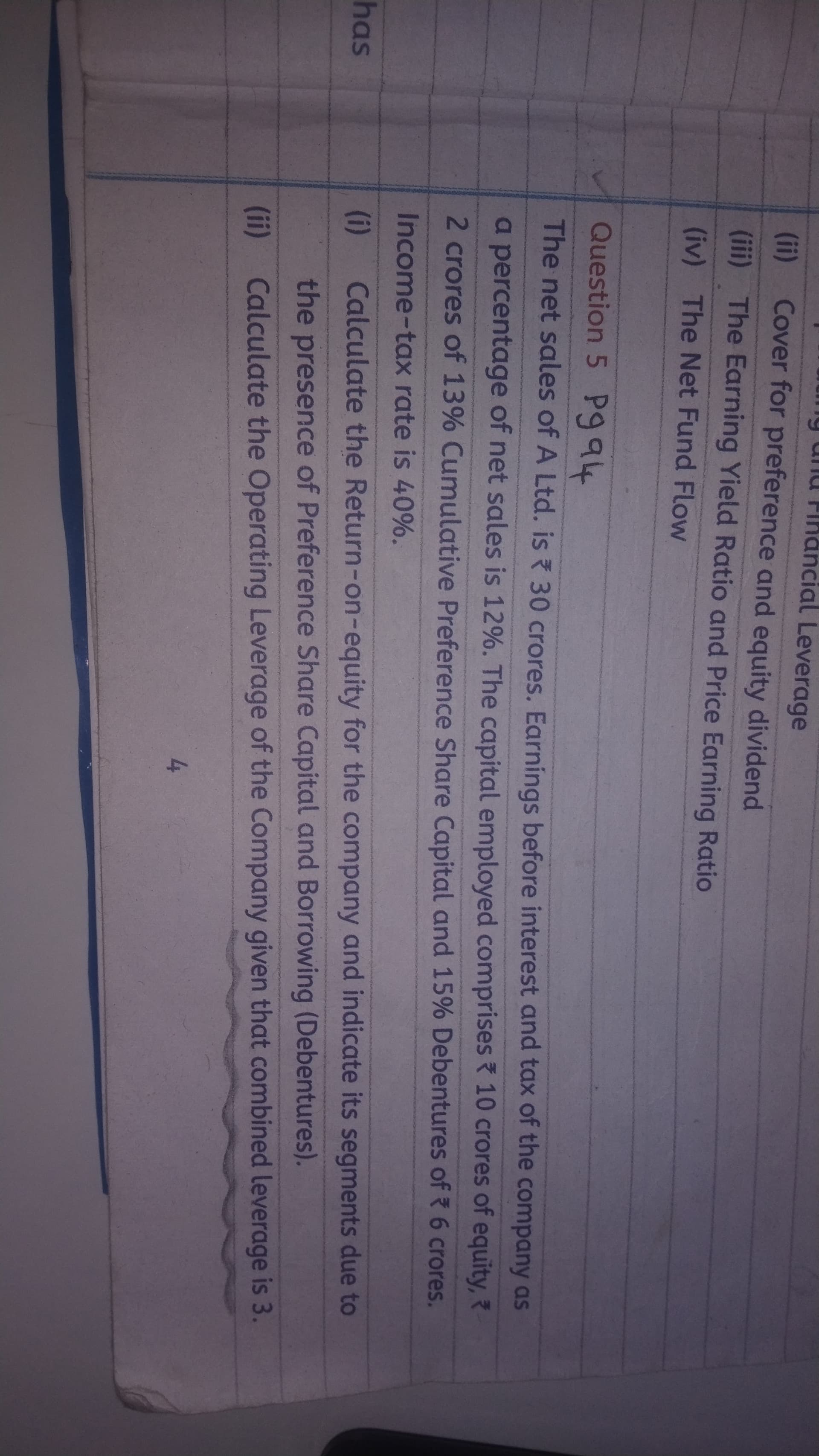 Image attached to the doubt: I need a solution for Q. 5....