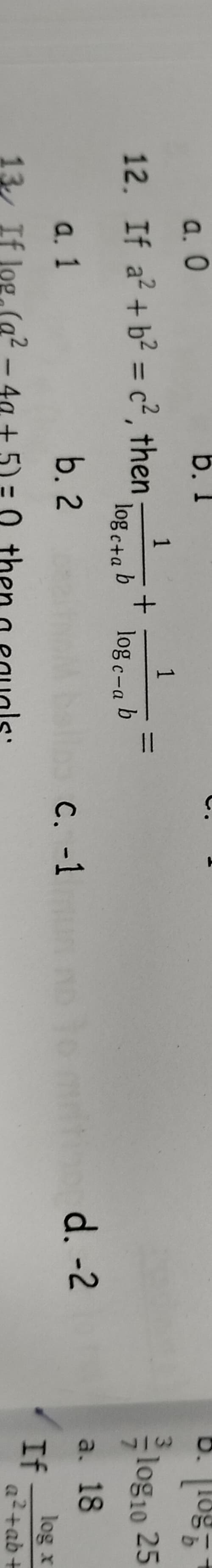 Image attached to the doubt: Maths logarithms