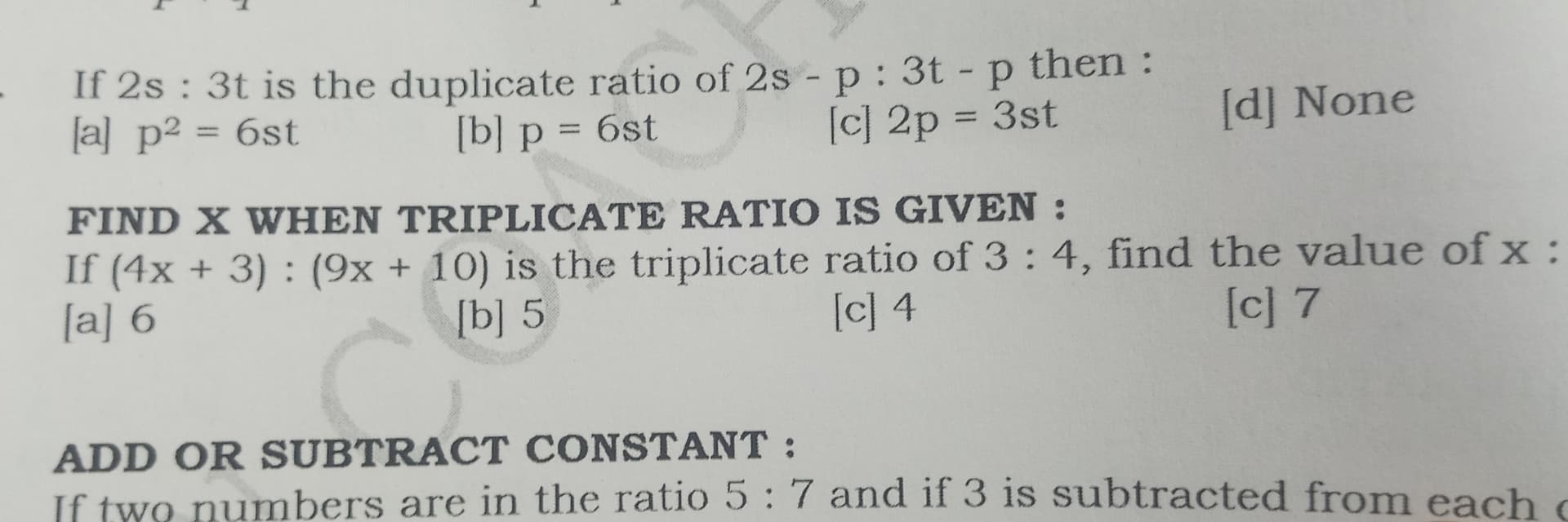Image attached to the doubt: Which option is right?? What is the value of x?