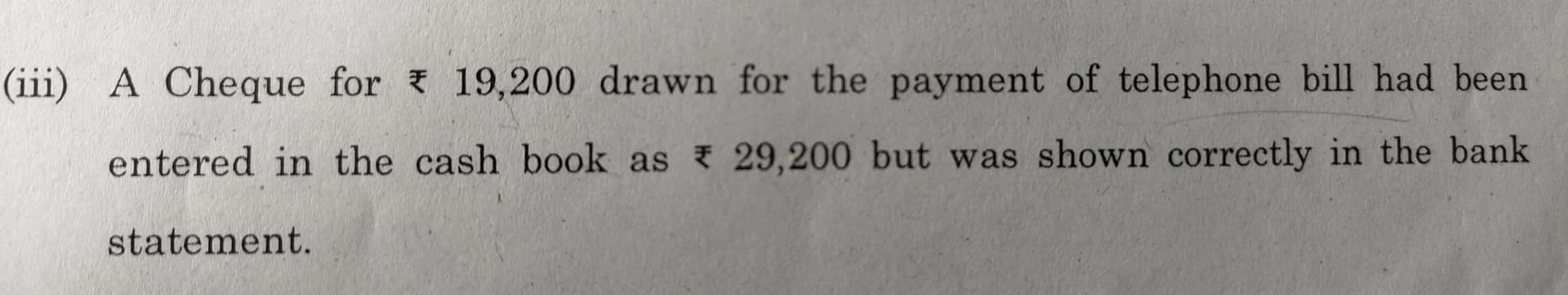 Image attached to the doubt: Can anyone help me with this BRS Question. The question is Debit balance as…