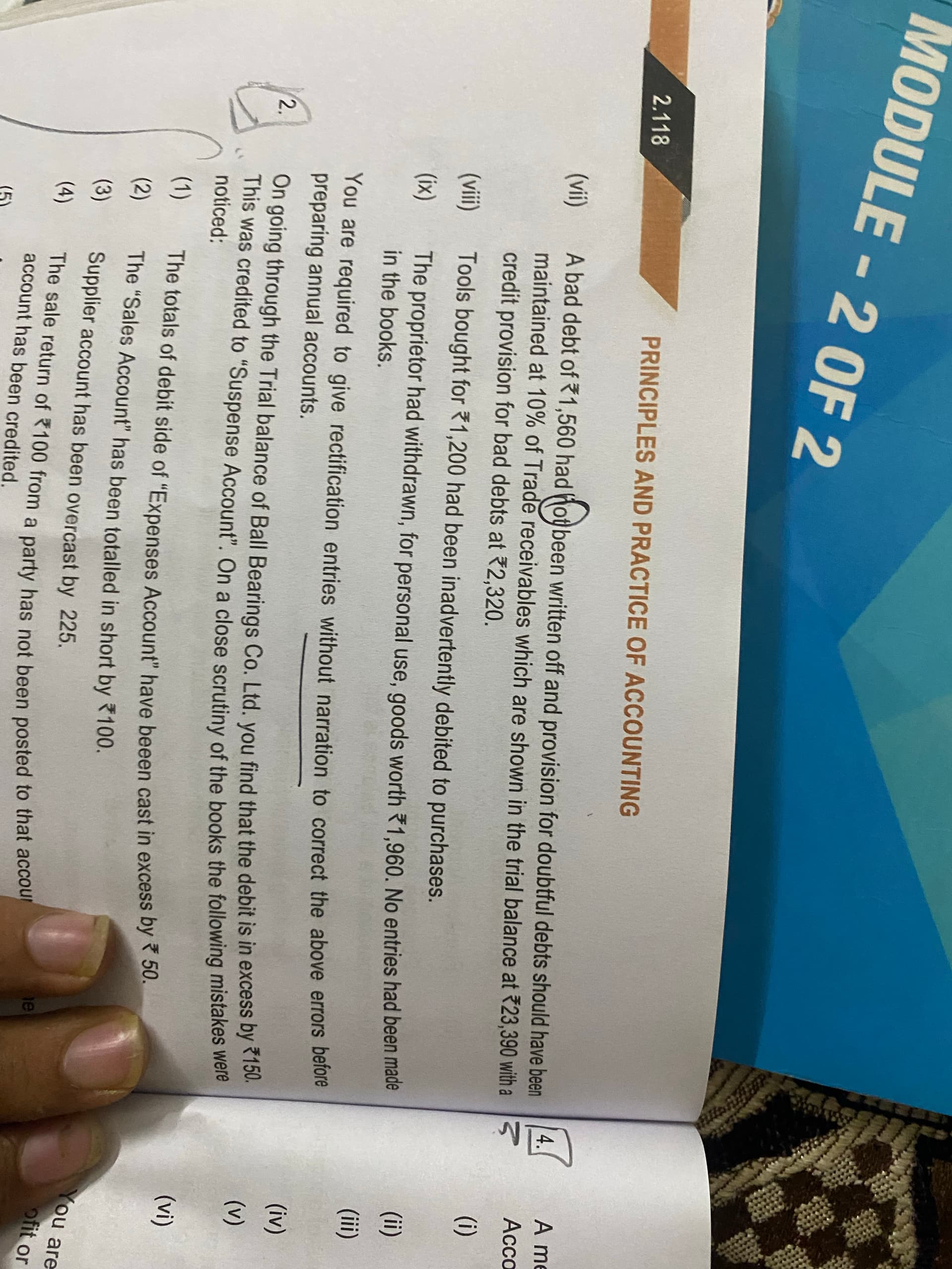 Image attached to the doubt: Vii calculation of pdd anyone!?