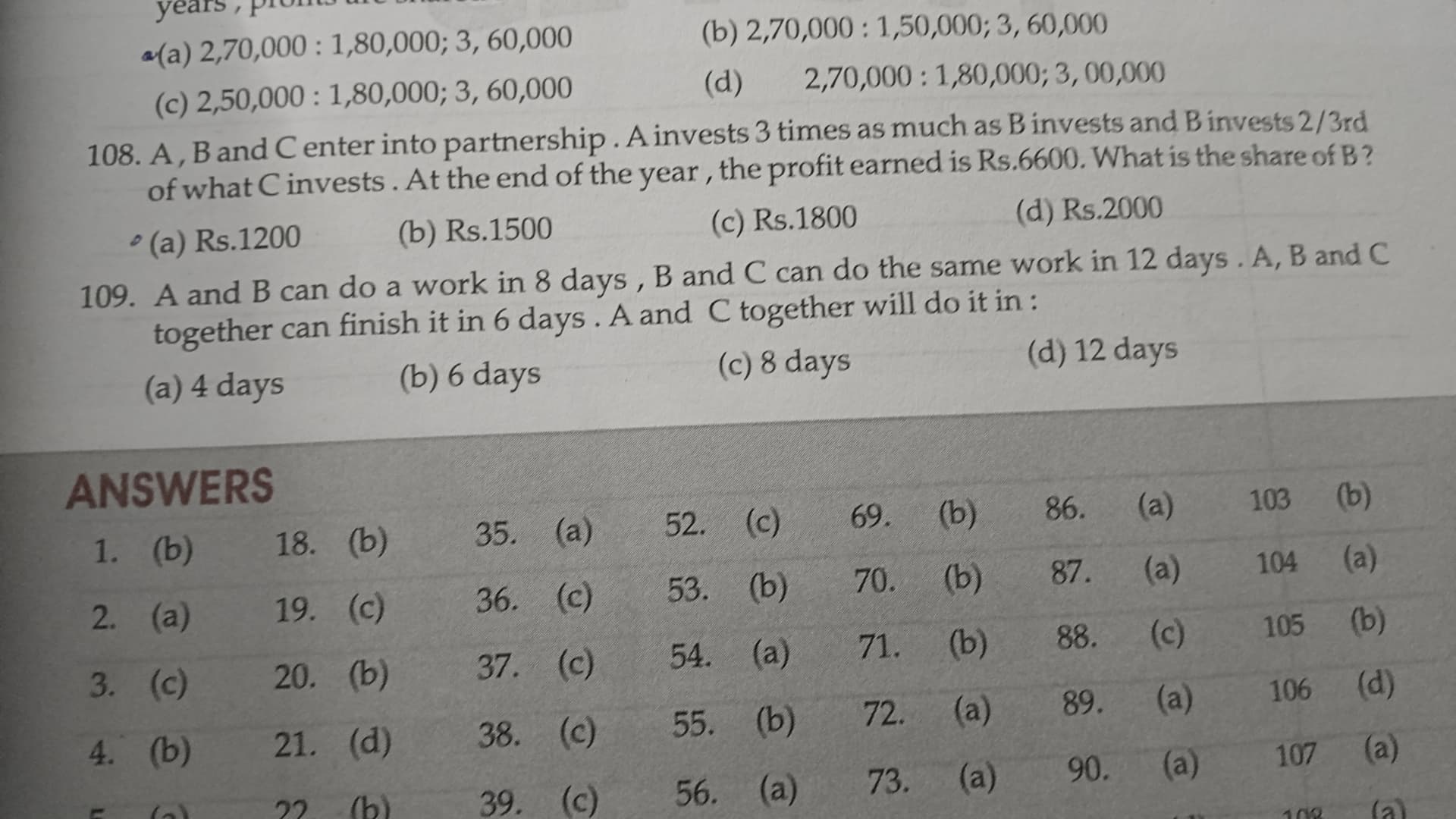 Image attached to the doubt: Can anyone explain me 109 question ? Which concept will be used ?