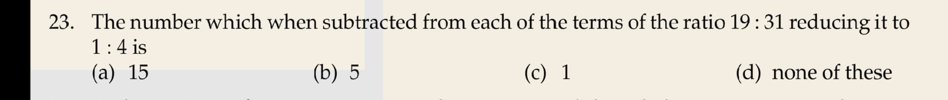 Image attached to the doubt: Please solve this question and explain how it will be