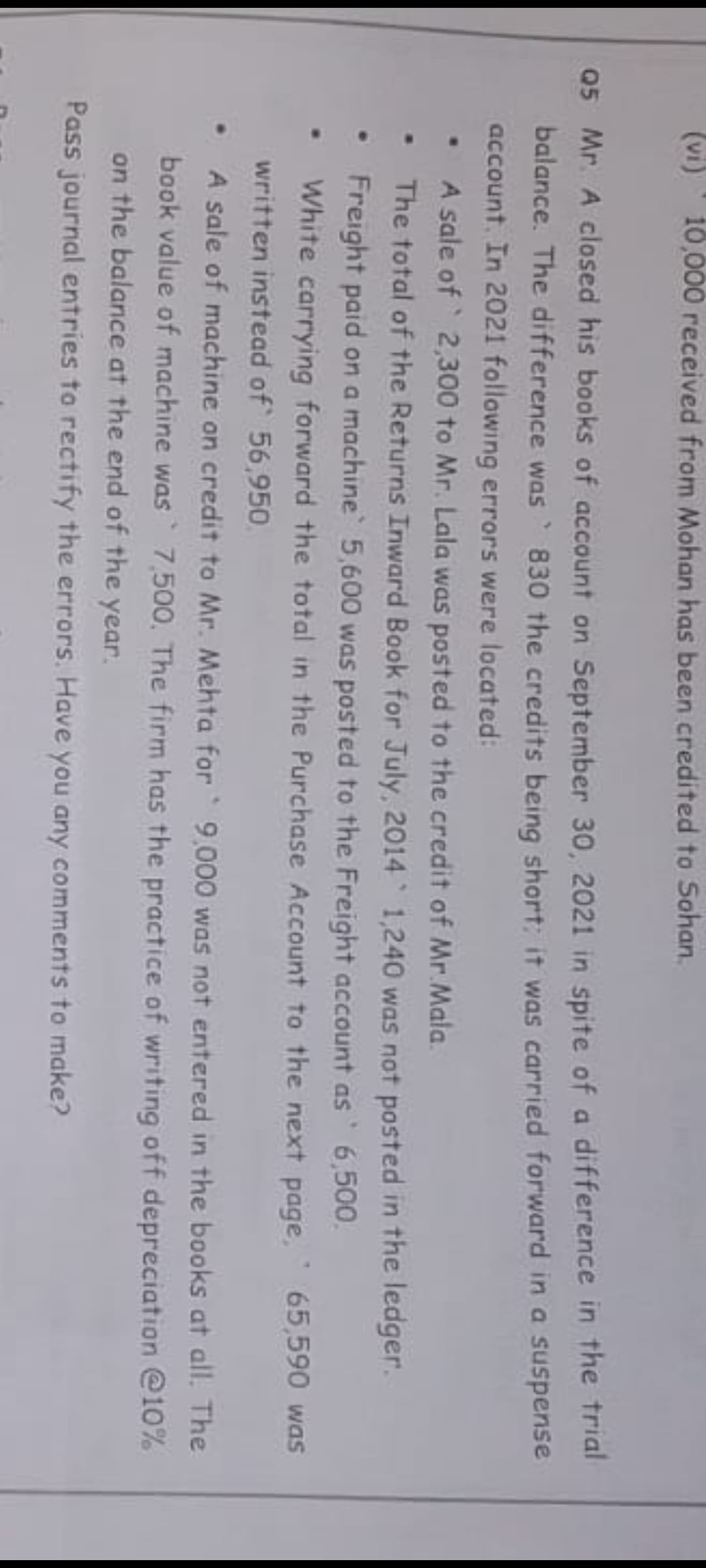 Image attached to the doubt: 2nd error
