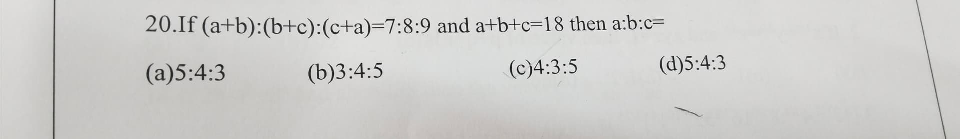 Image attached to the doubt: Is the answer is option c