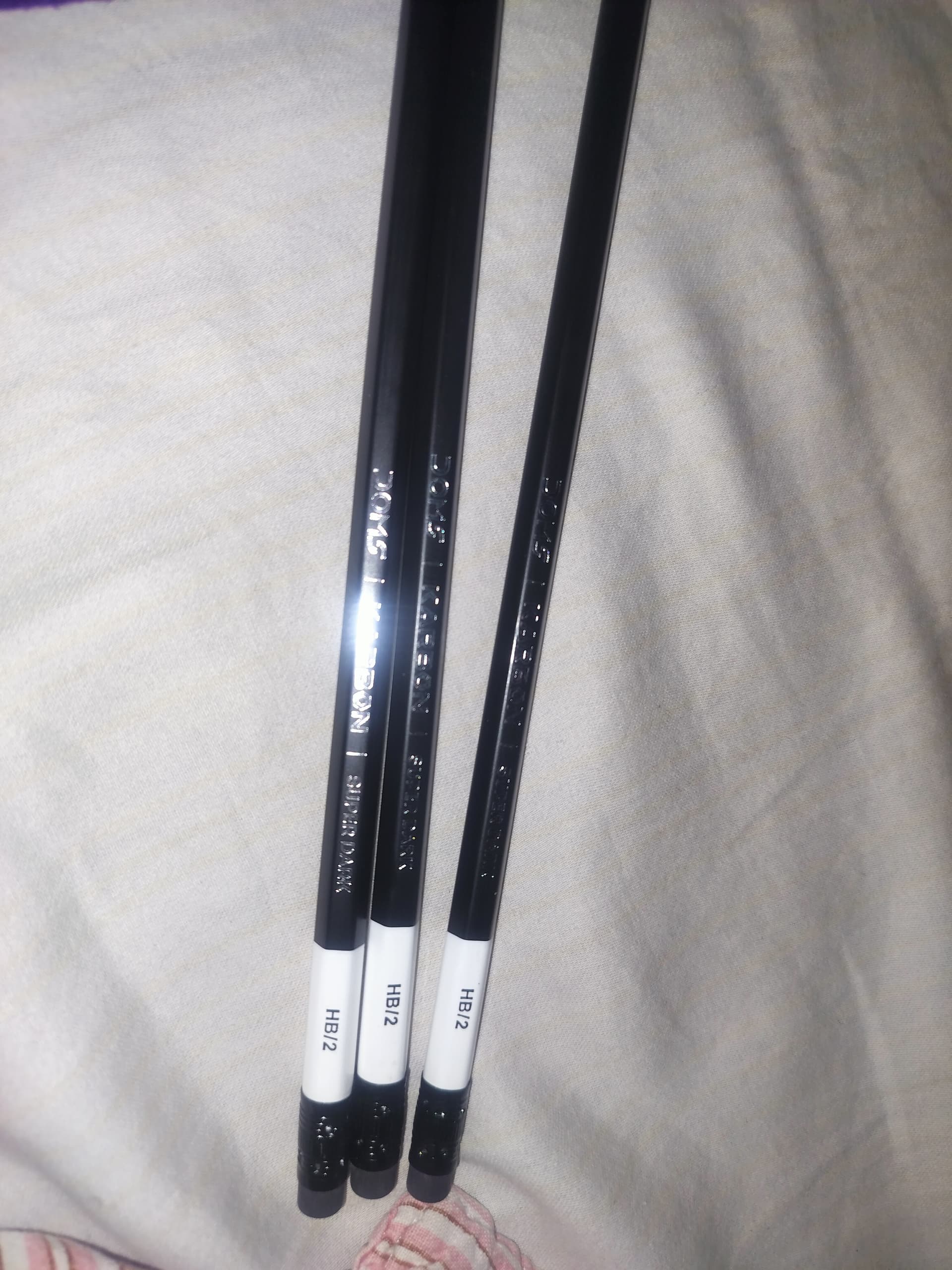 Image attached to the doubt: Can I use this HB pencil for paper 3 and 4 during my attempt. PS:- it is DOMS…