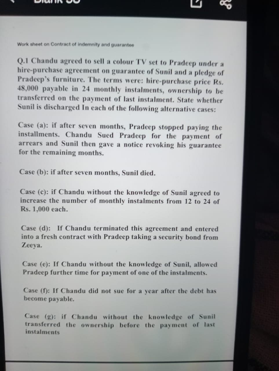 Image attached to the doubt: What's the provision