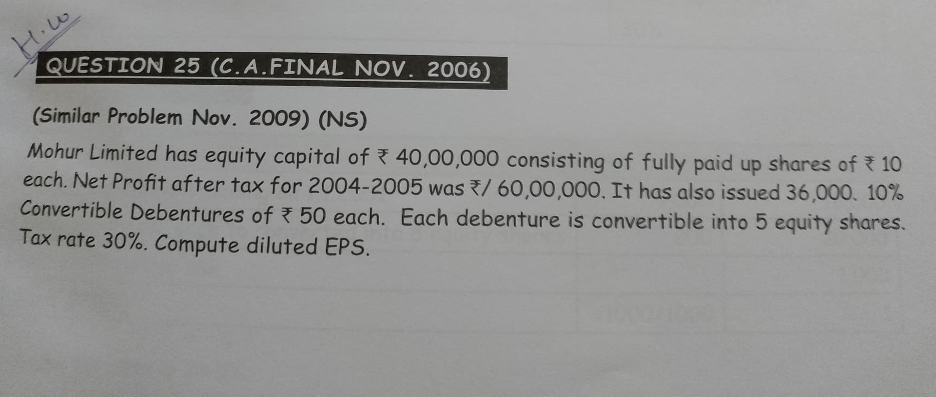 Image attached to the doubt: Please solve this question with clarification
