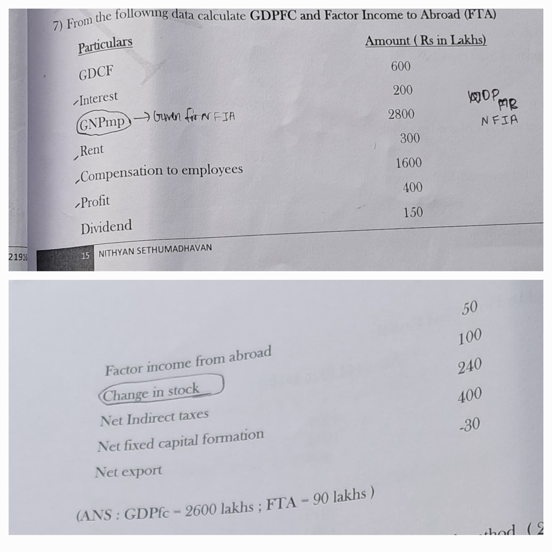 Image attached to the doubt: How to calculate this