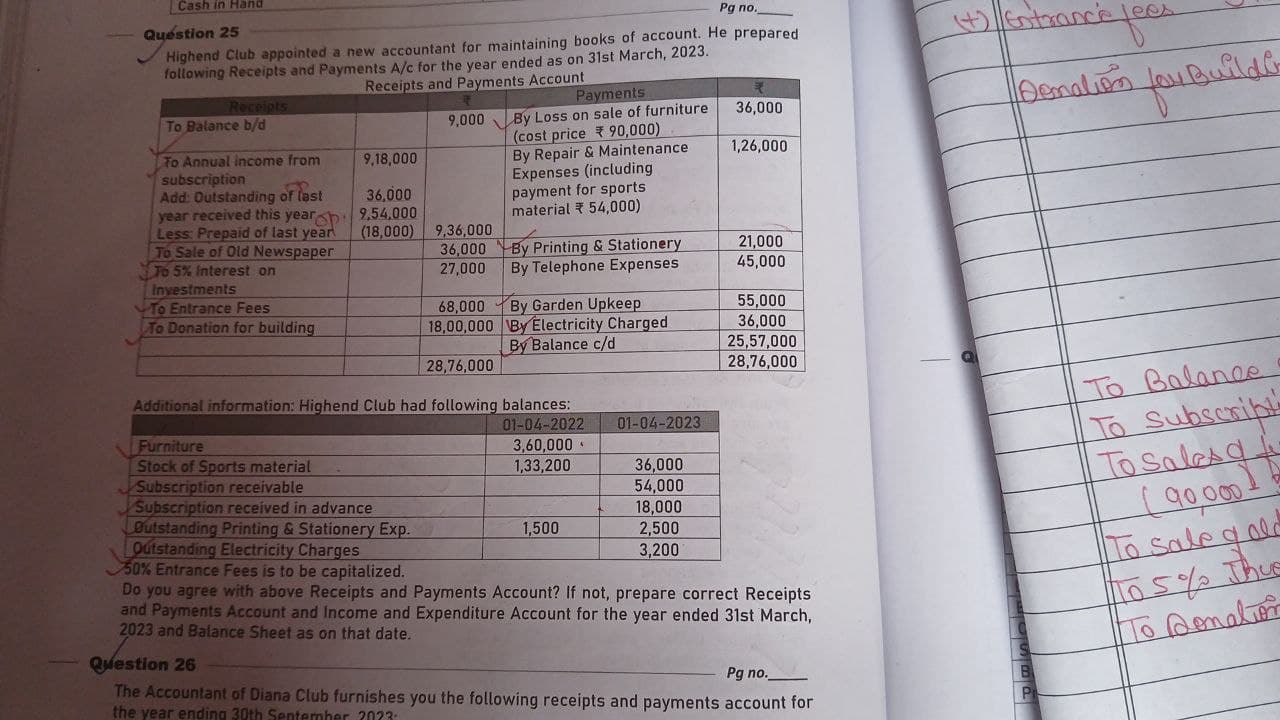 Image attached to the doubt: I am not able to understand the point about stock of sports material, please…