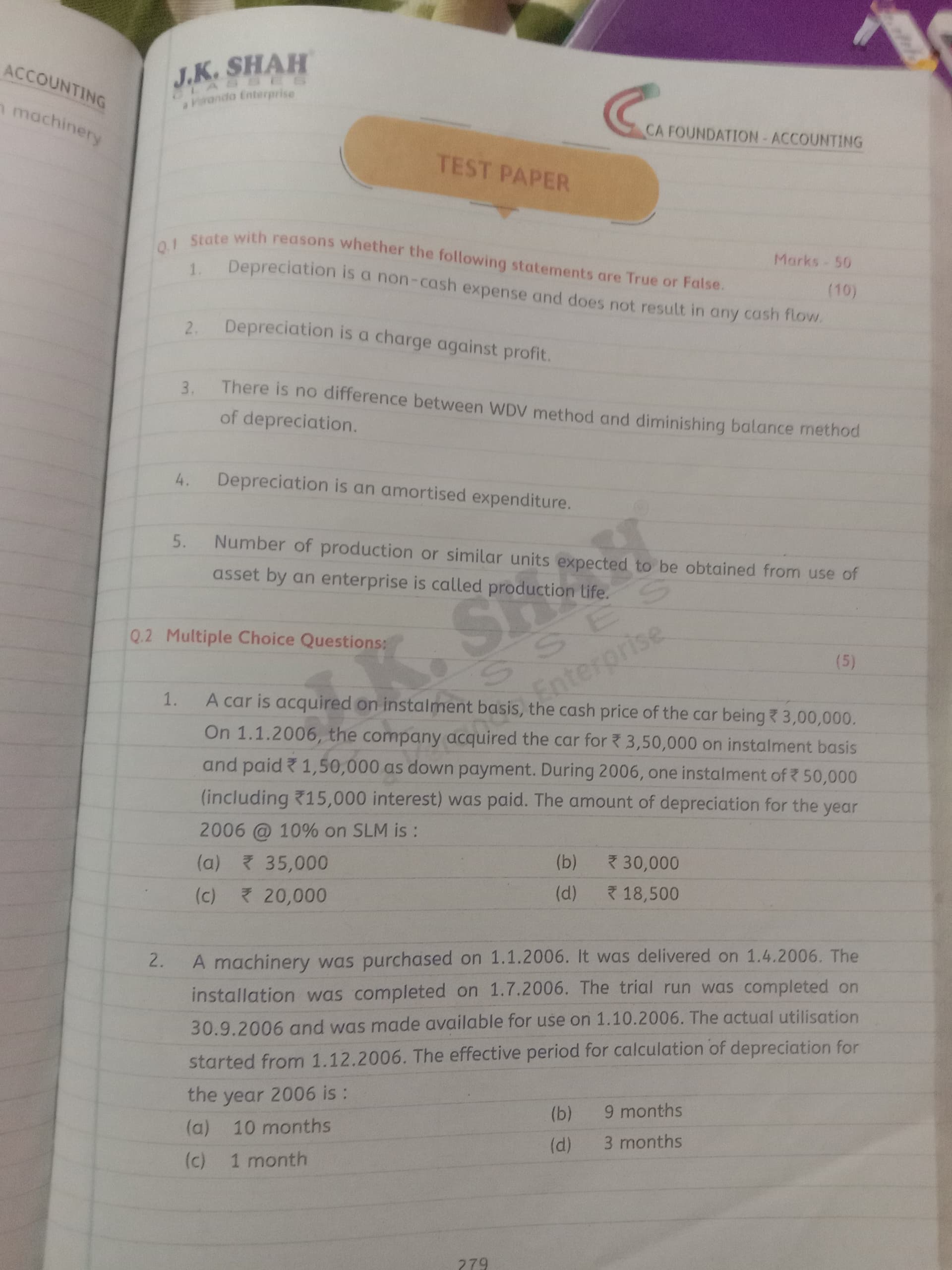 Image attached to the doubt: Answer 1st MCQ!!!