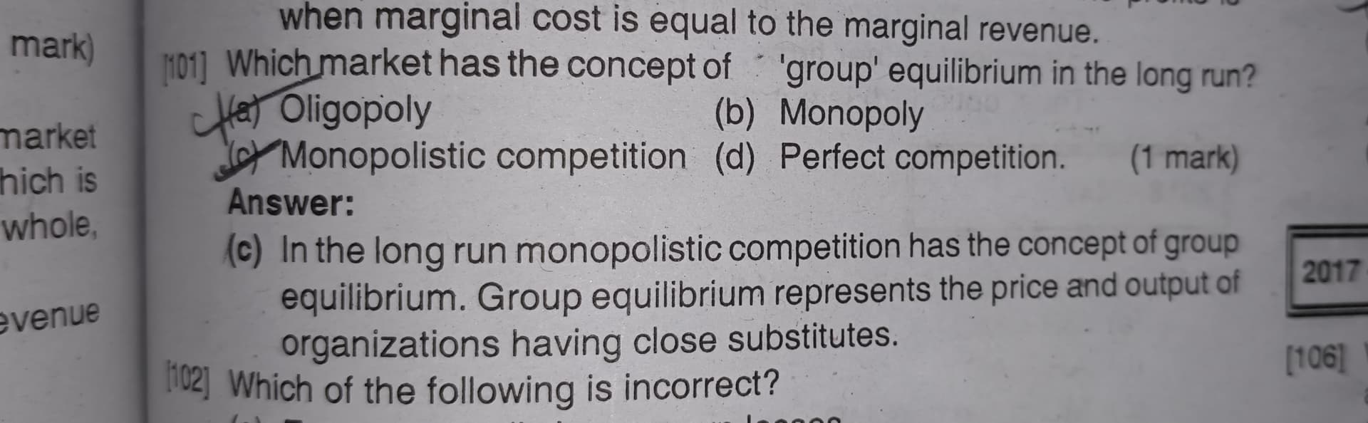 Image attached to the doubt: Can anyone explain me this question that why is it monopolistic.....?