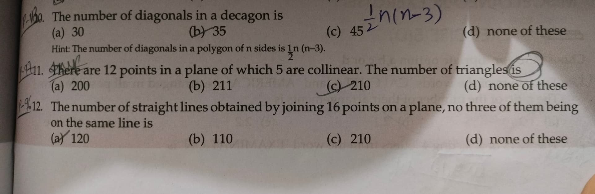 Image attached to the doubt: Can anyone tell how 12 ques is solved??