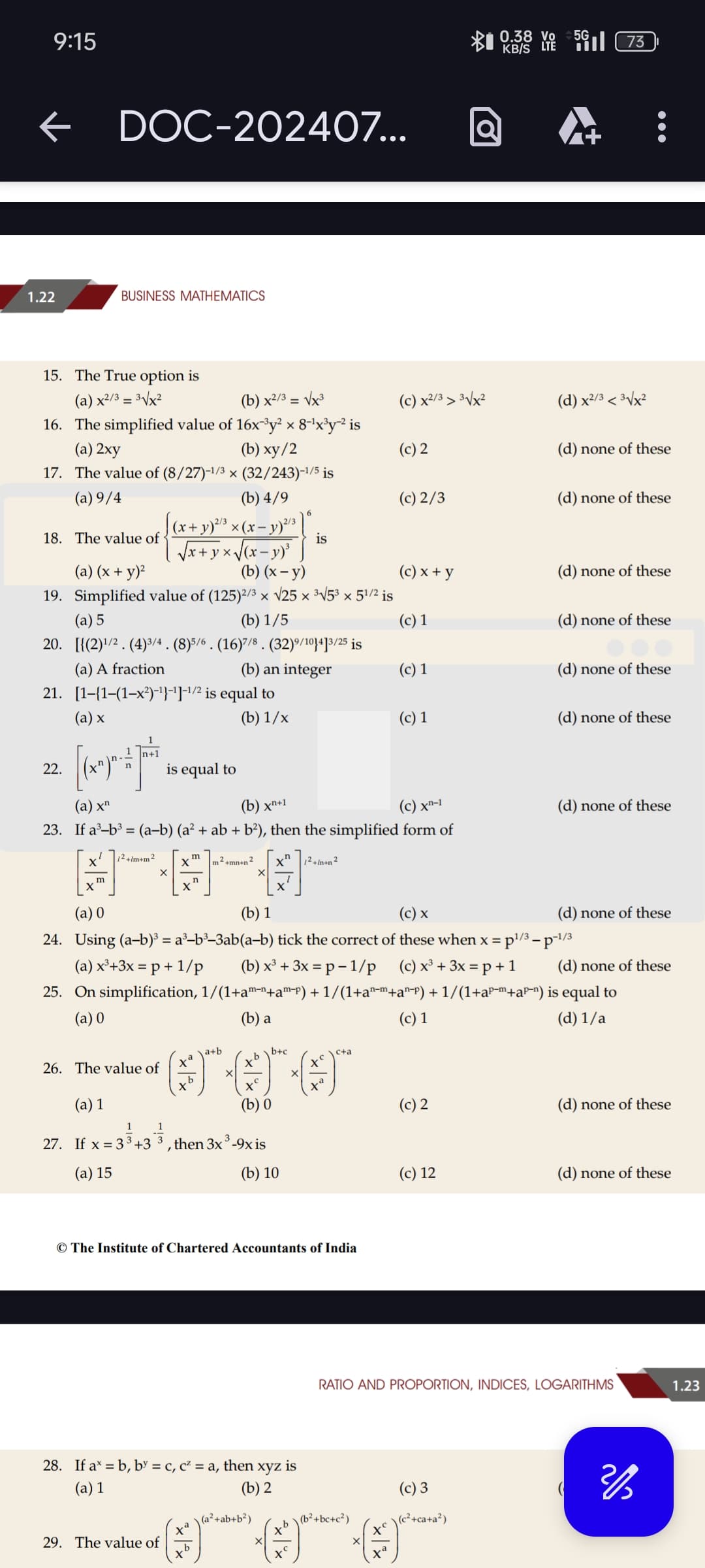 Image attached to the doubt: Q 24