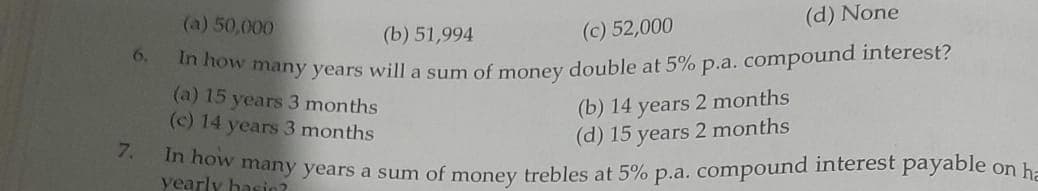 Image attached to the doubt: The 6th question how to solve without scientific calculater