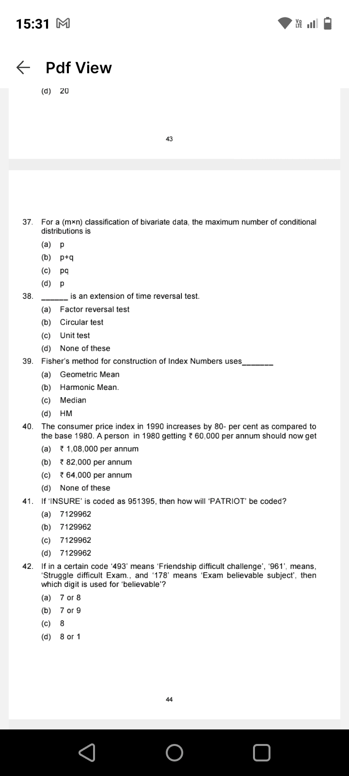 Image attached to the doubt: 41 kese solve hoga??