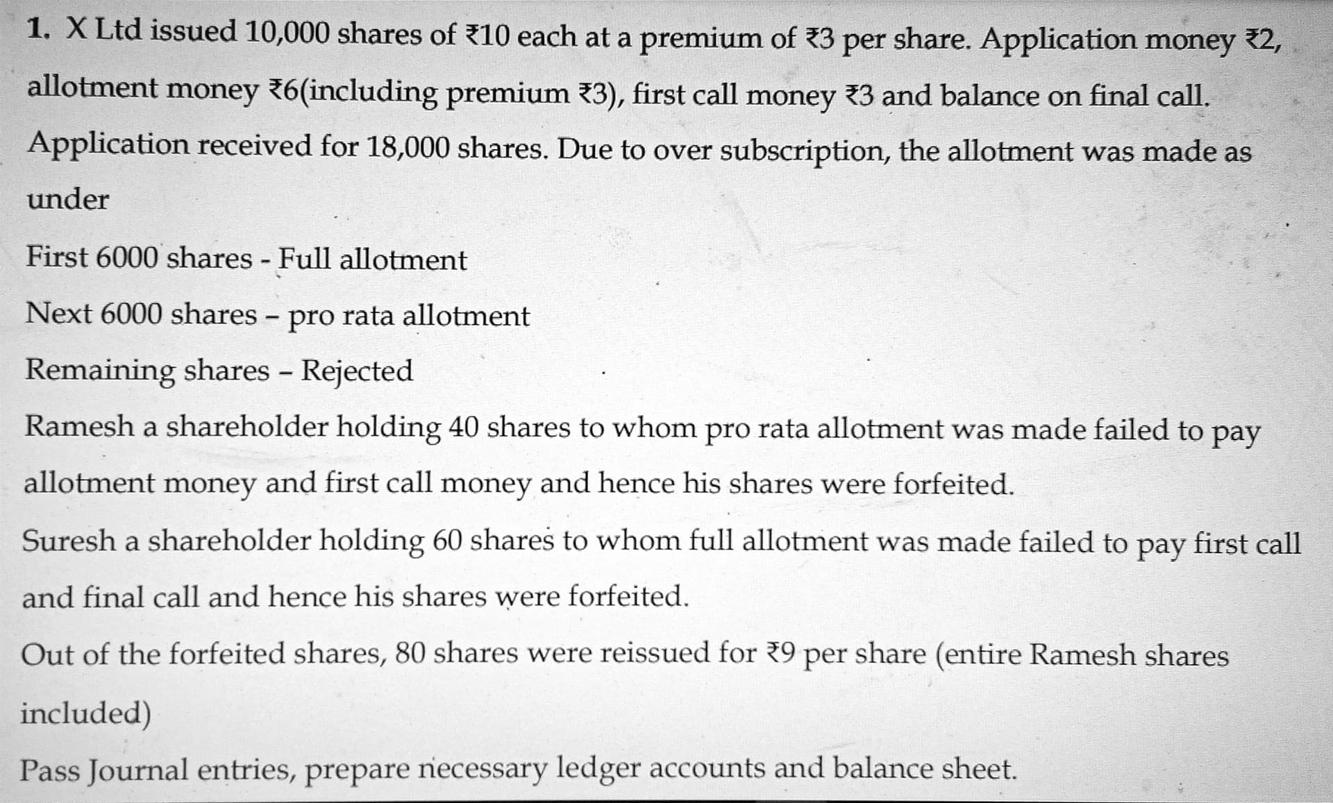 Image attached to the doubt: Guys, can anyone explain the amount that comes for Calls in arrears of that 40…