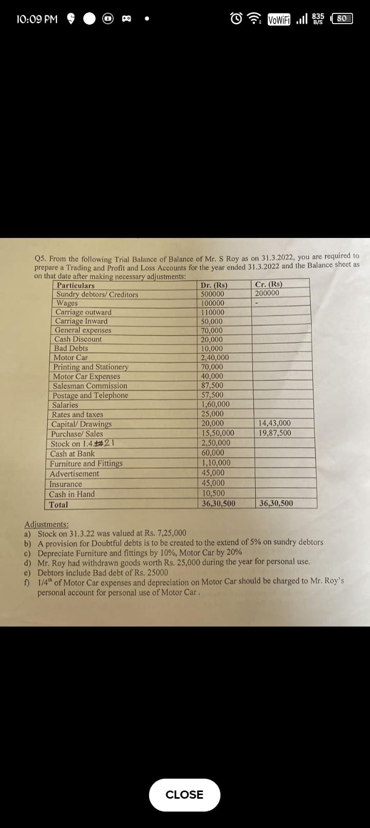Image attached to the doubt: Is question ka koi answer bta do