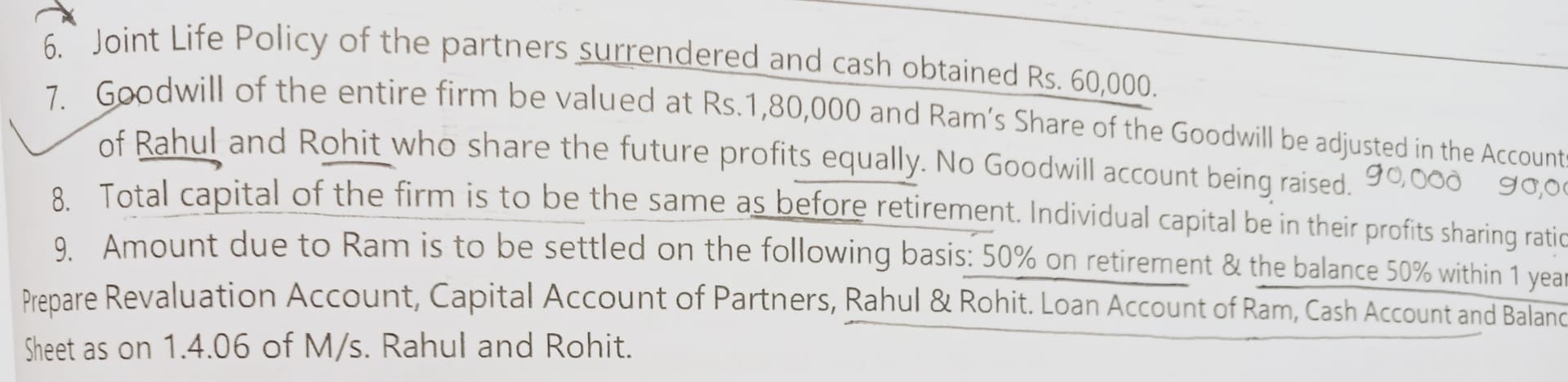 Image attached to the doubt: joint life policy iska effect kya aayega..?