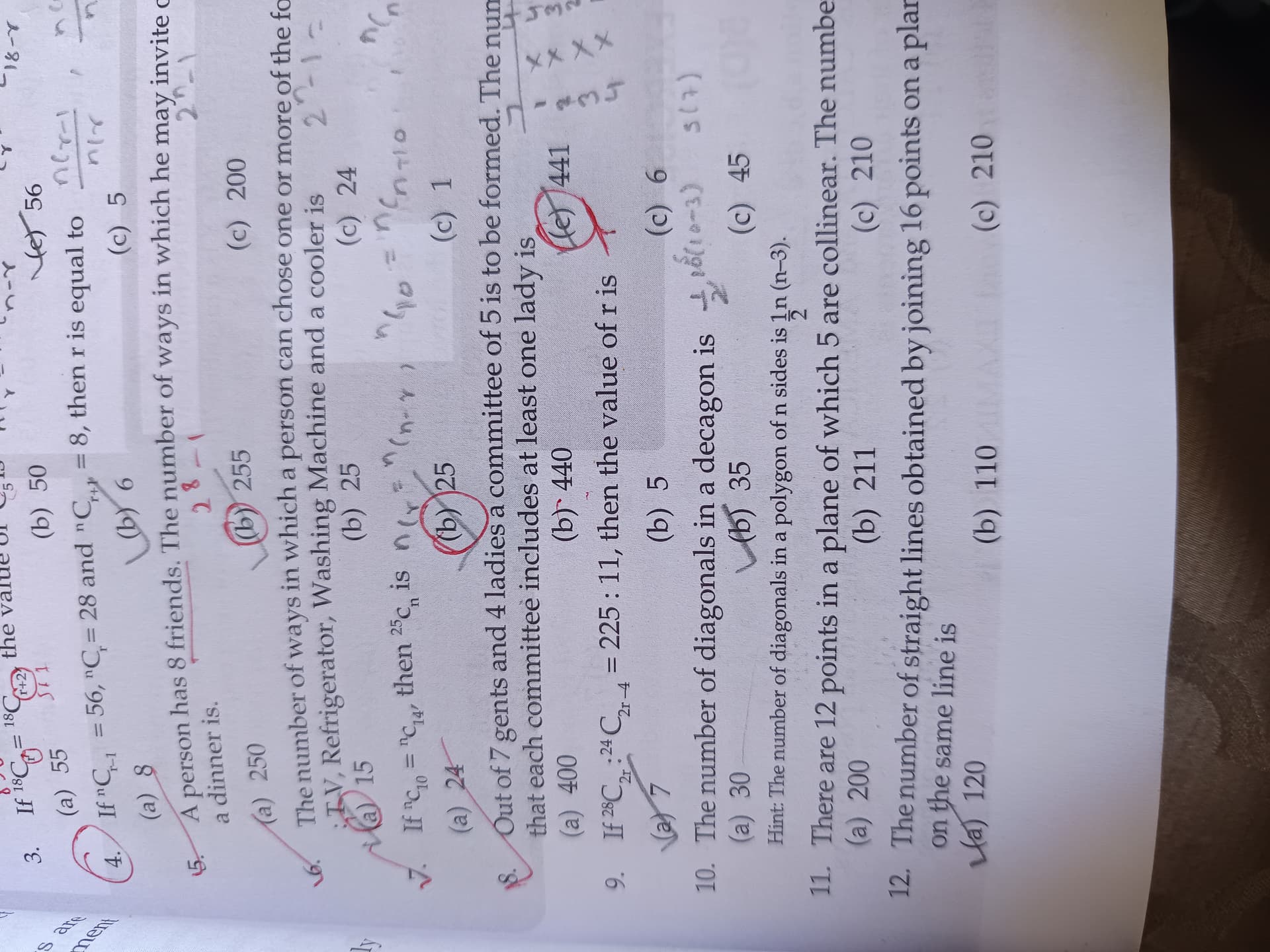 Image attached to the doubt: Kisi ko Q. No 9 ke liye Short cut pta hain!?