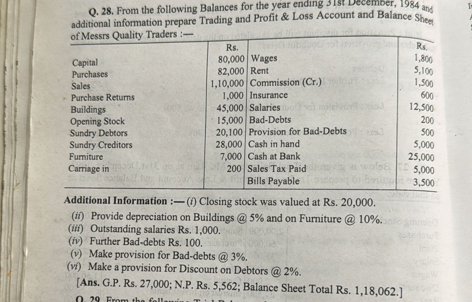 Image attached to the doubt: Sales tax paid show ?