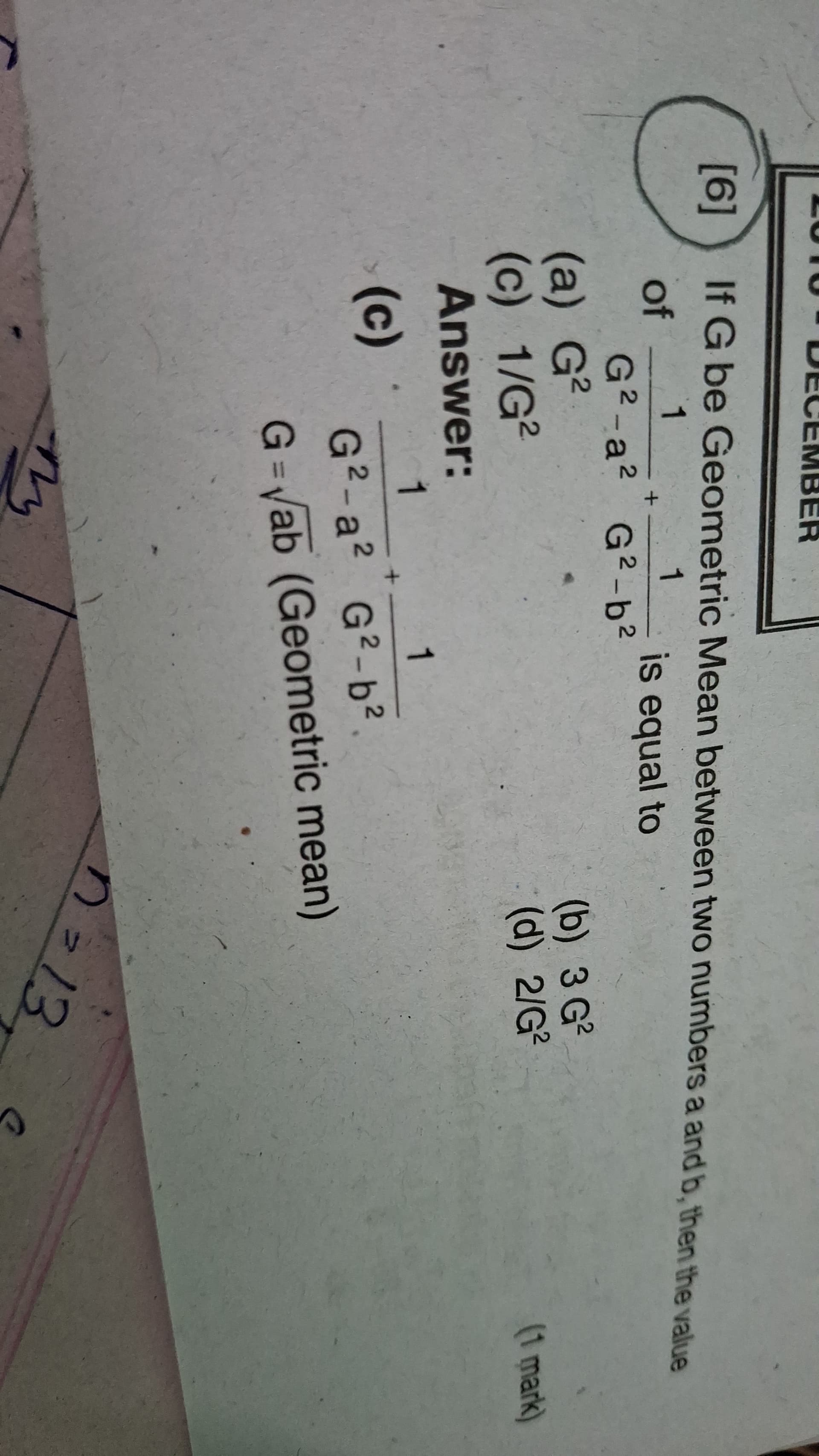 Image attached to the doubt: Plz solve this answer