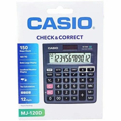 Image attached to the doubt: Can I use Casio mj 120d calculator in CA inter exams??