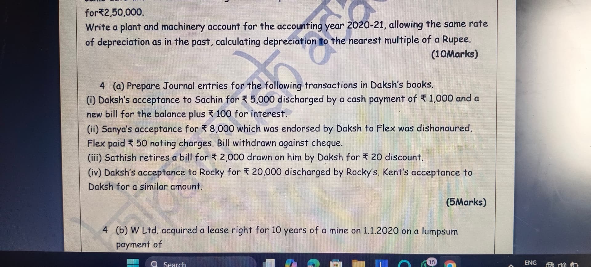 Image attached to the doubt: Journal