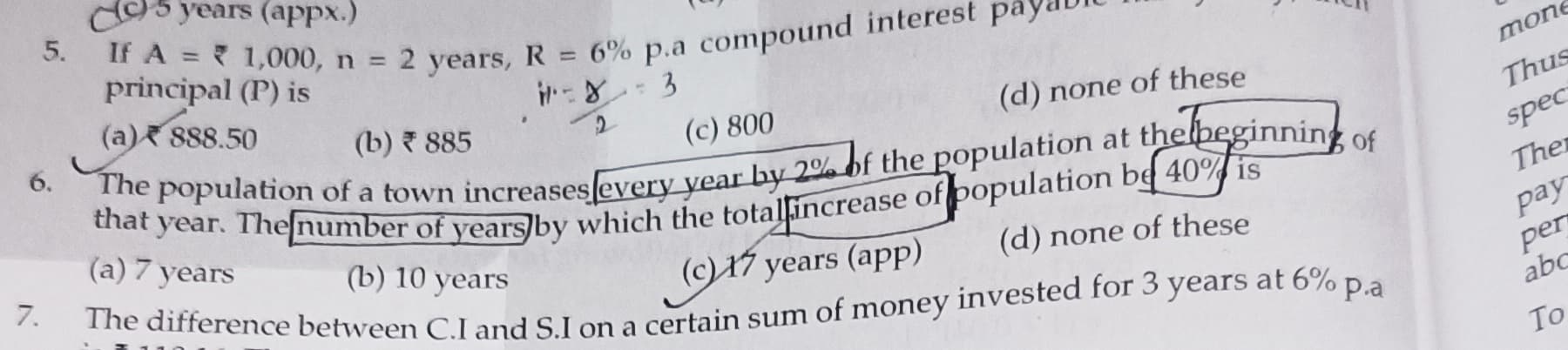 Image attached to the doubt: Please solve Question 6