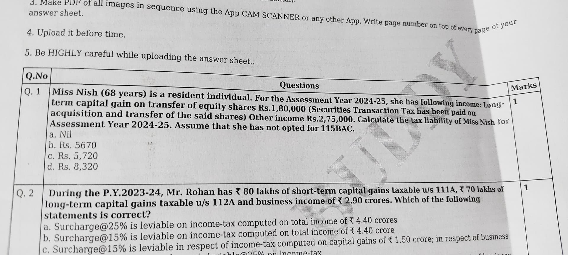Image attached to the doubt: Answer to Q1 is 5720 Can someone explain how?