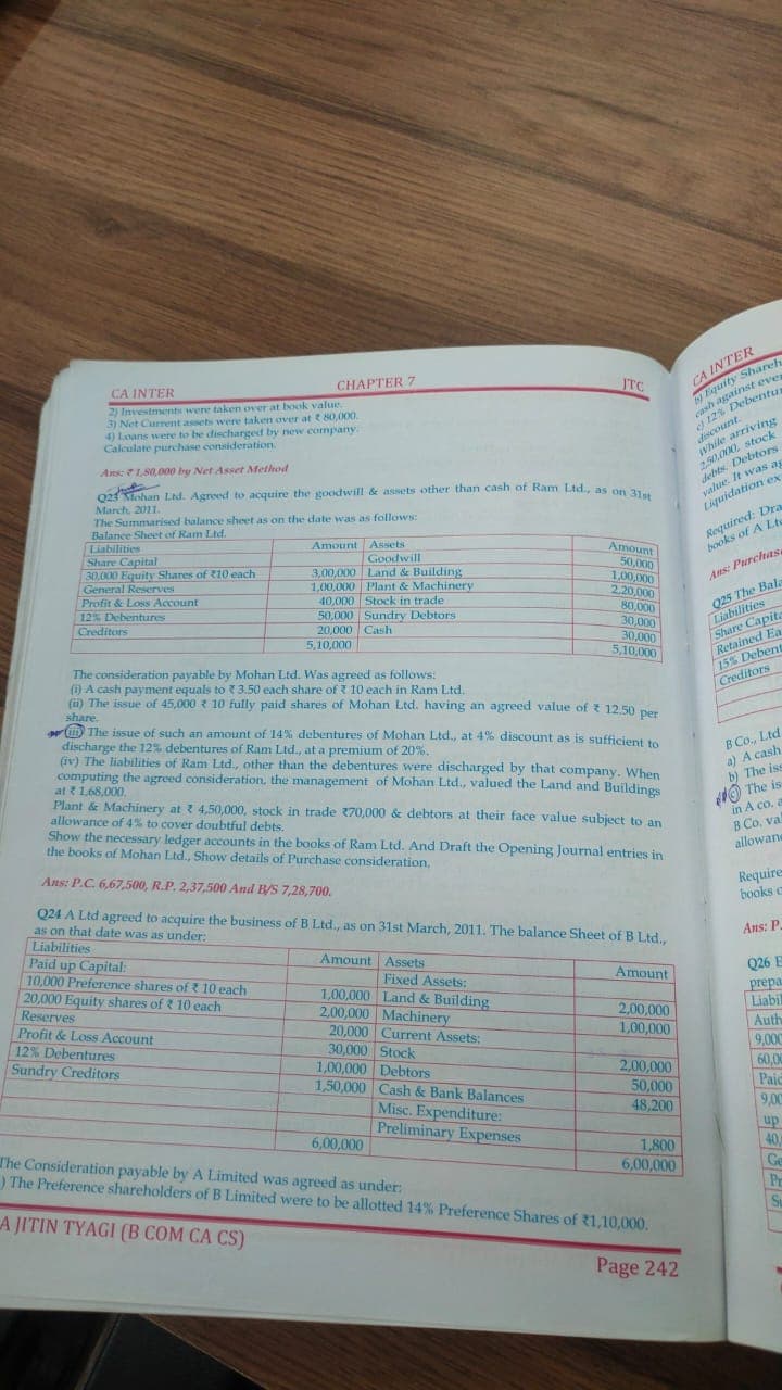 Image attached to the doubt: Please can anybody help in calculation of pc