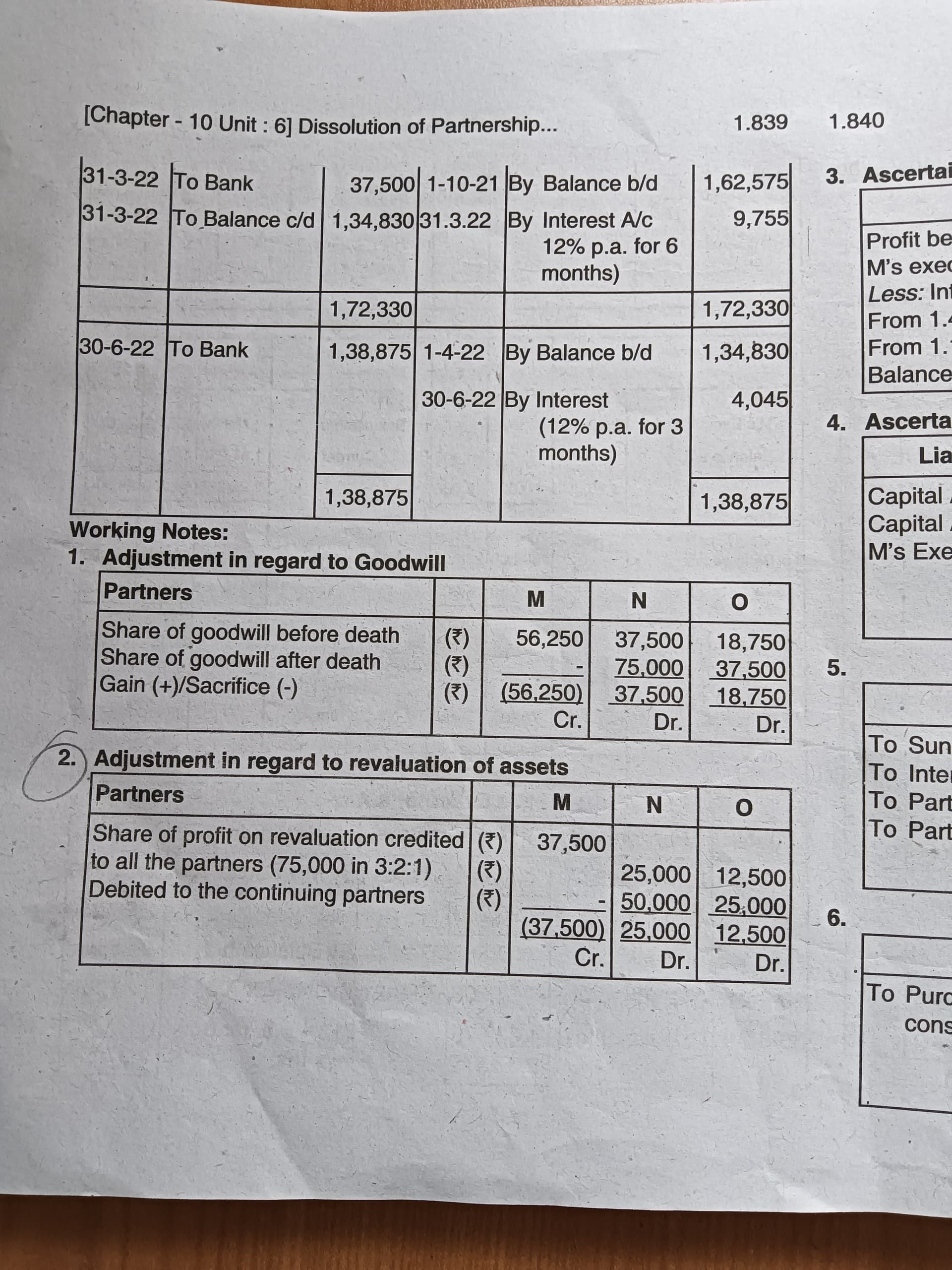 Image attached to the doubt: Can someone explain how the adjustment regarding revaluation of assets is…