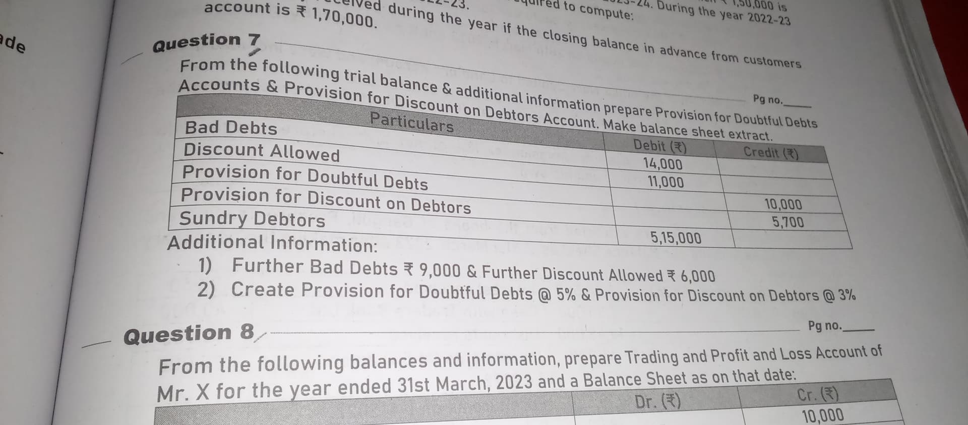 Image attached to the doubt: Hello...plz send the solution of ques 7