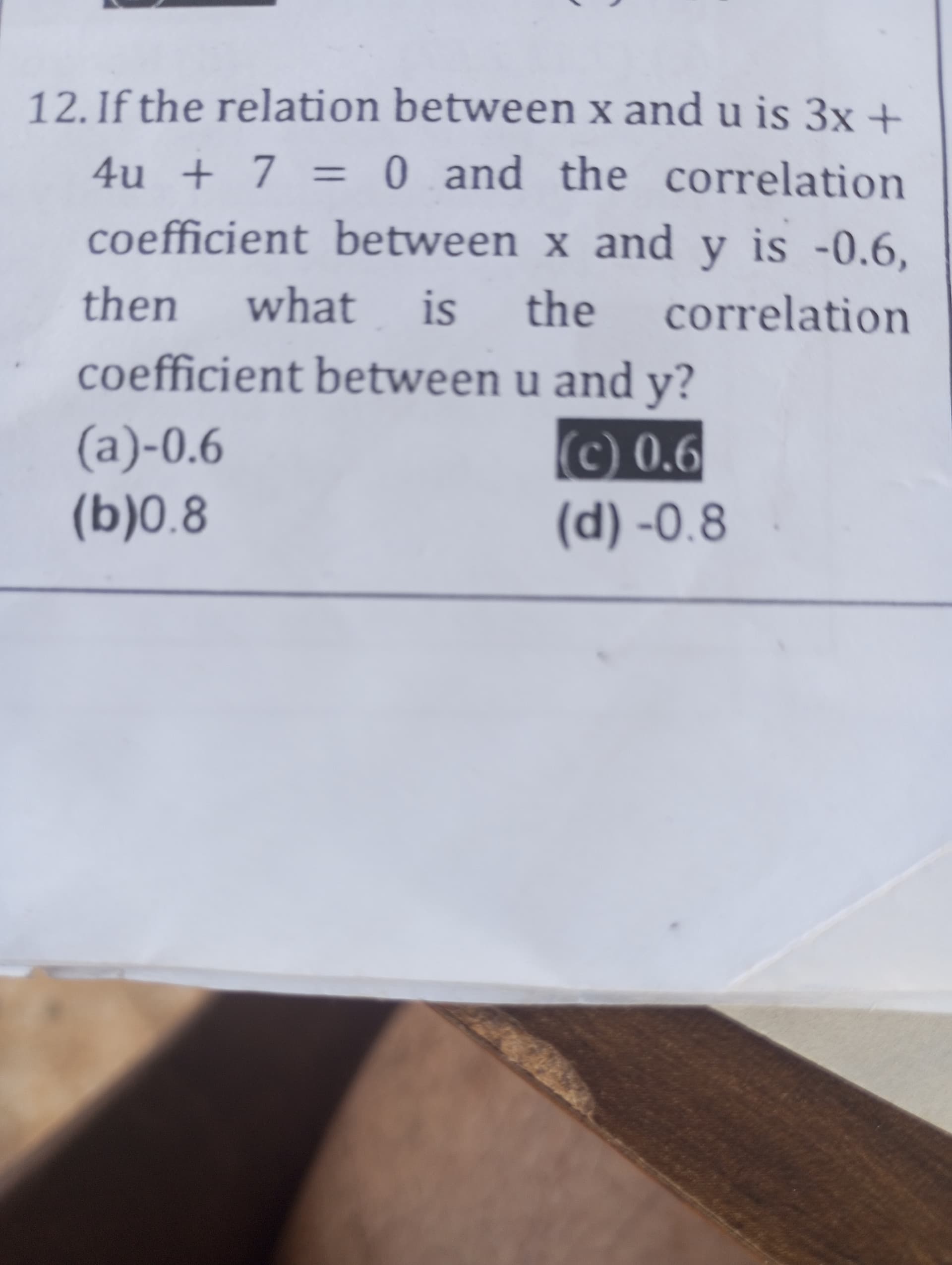 Image attached to the doubt: How to find u and y is there any formula