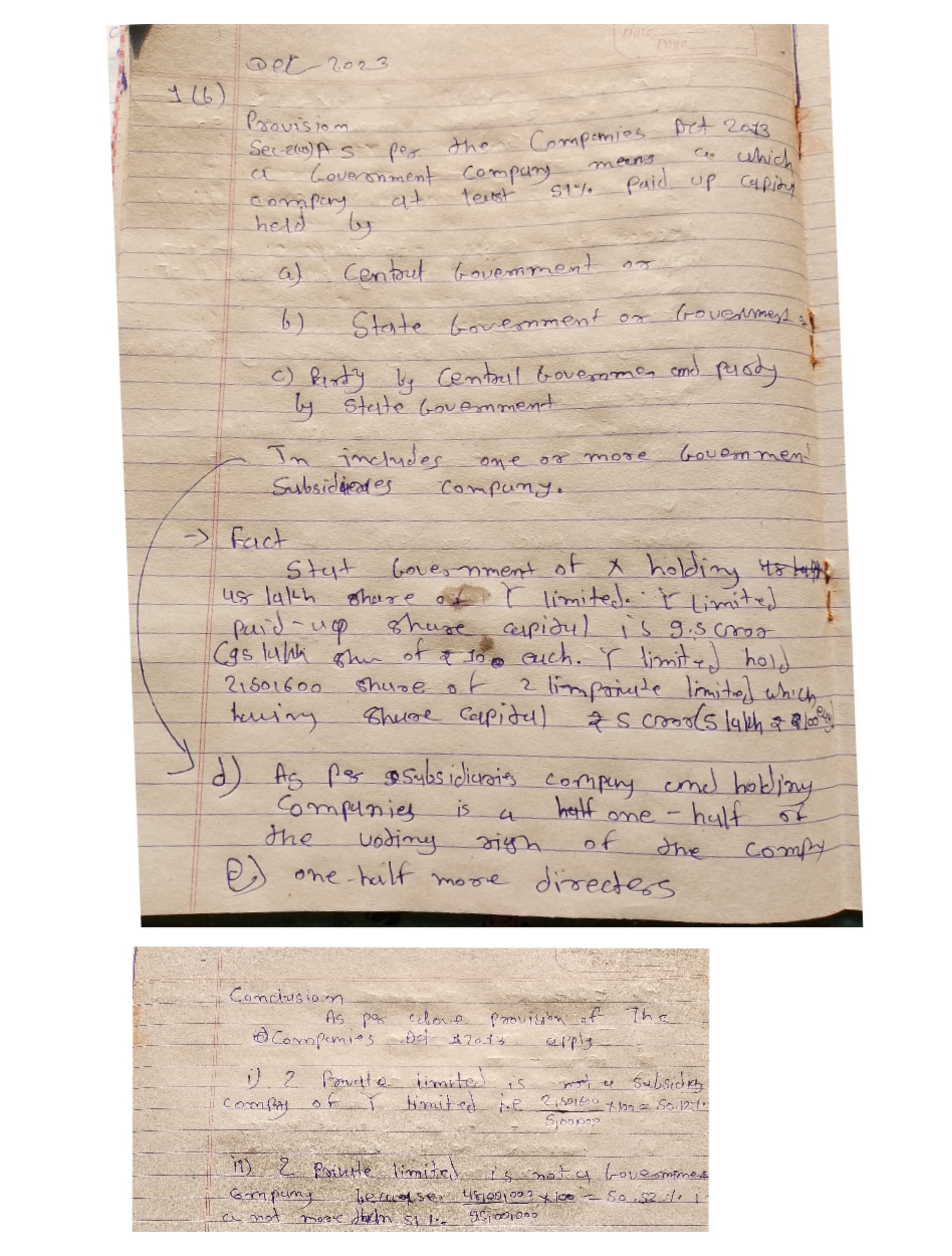 Image attached to the doubt: This ans is correct/wrong If current so how much I got marks out of 4?…